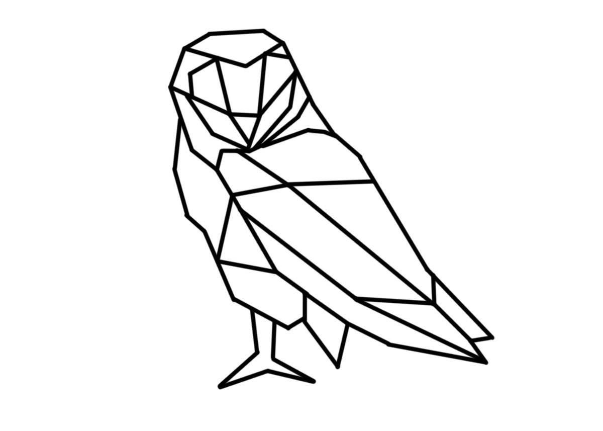 Simple Geometric Owl Wallpapers