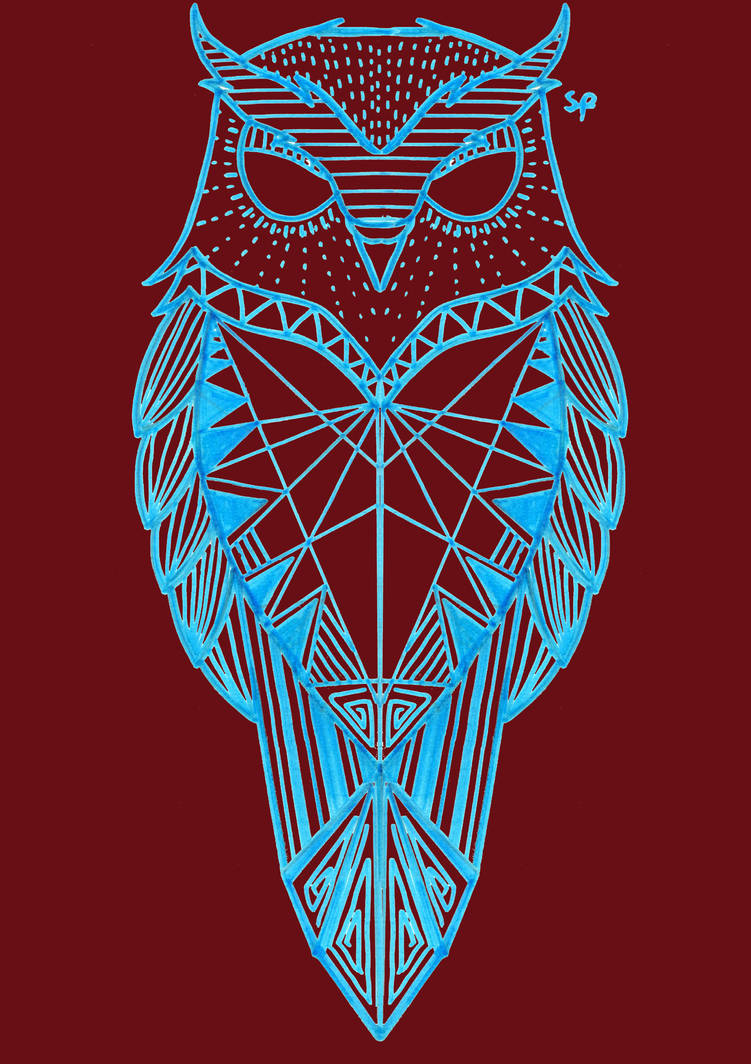 Simple Geometric Owl Wallpapers