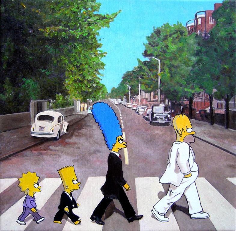 Simpsons Abbey Road Wallpapers