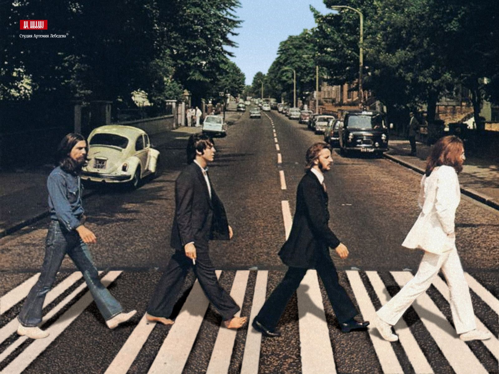 Simpsons Abbey Road Wallpapers