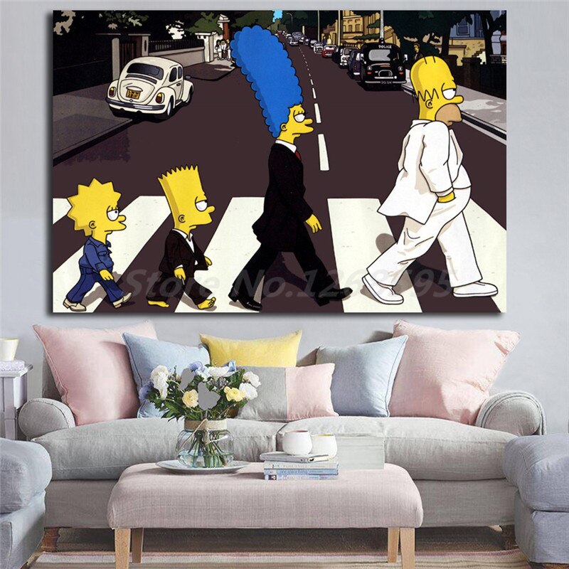 Simpsons Abbey Road Wallpapers