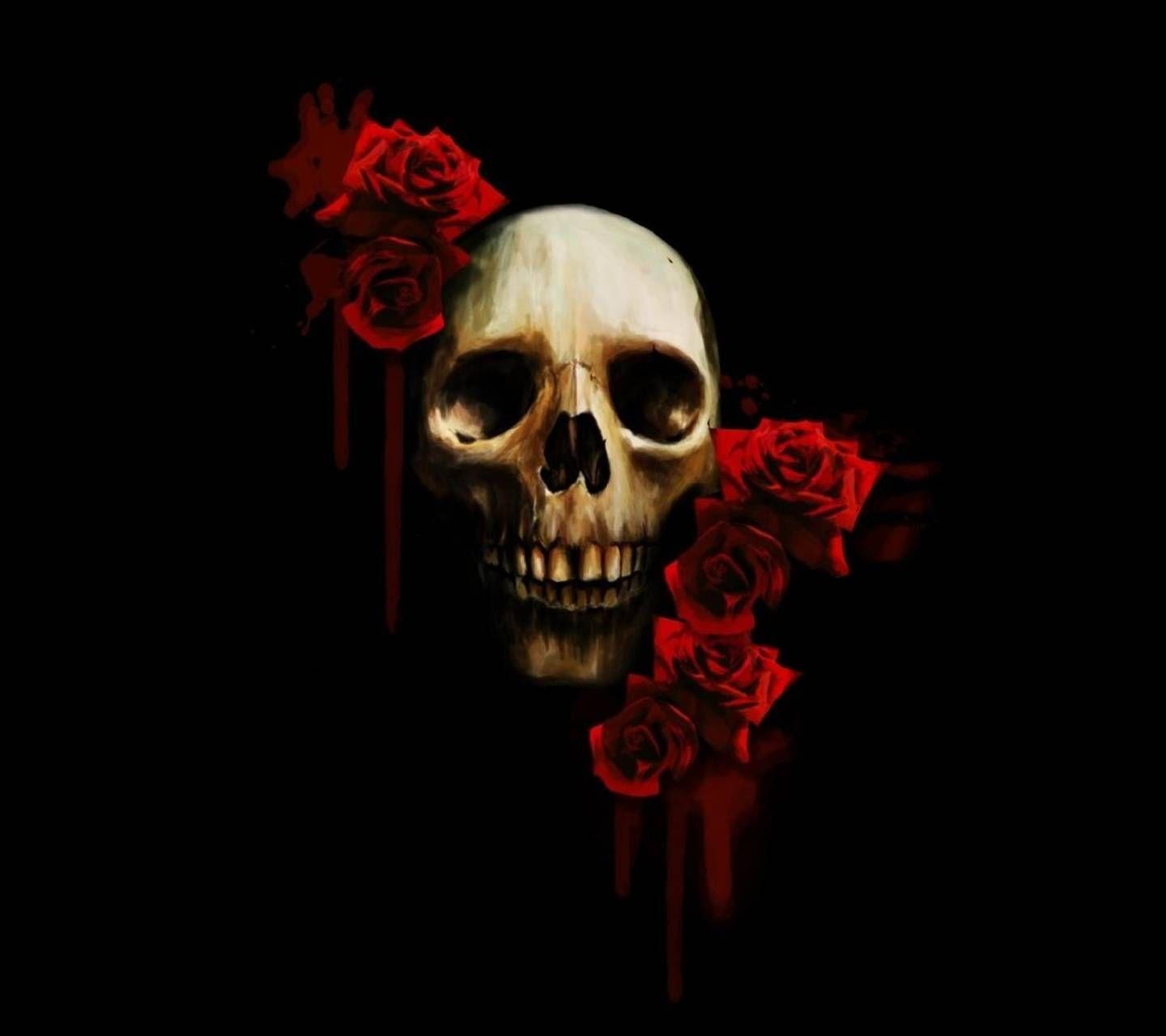 Skull And Roses Wallpapers