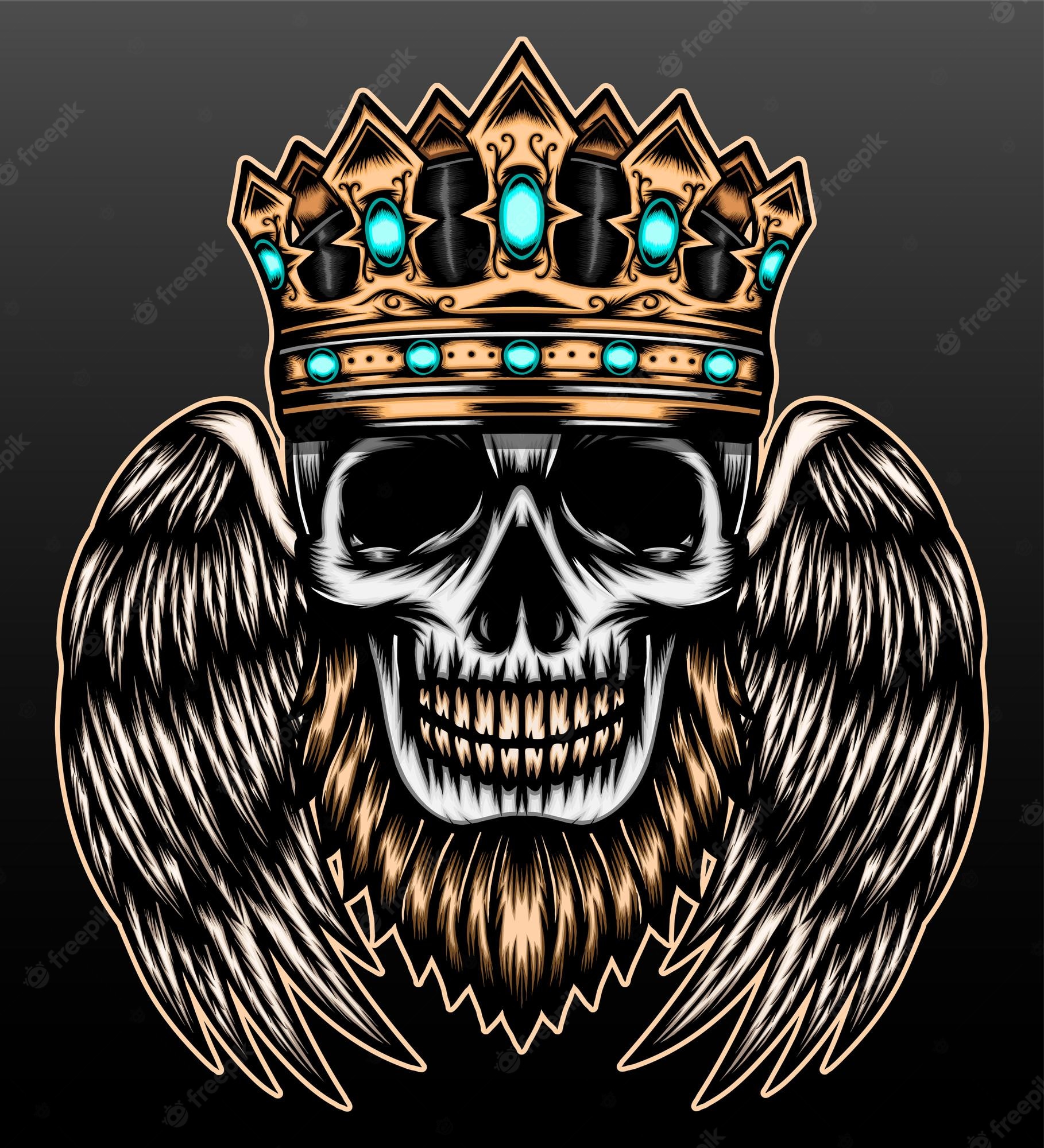 Skull With Crown Wallpapers