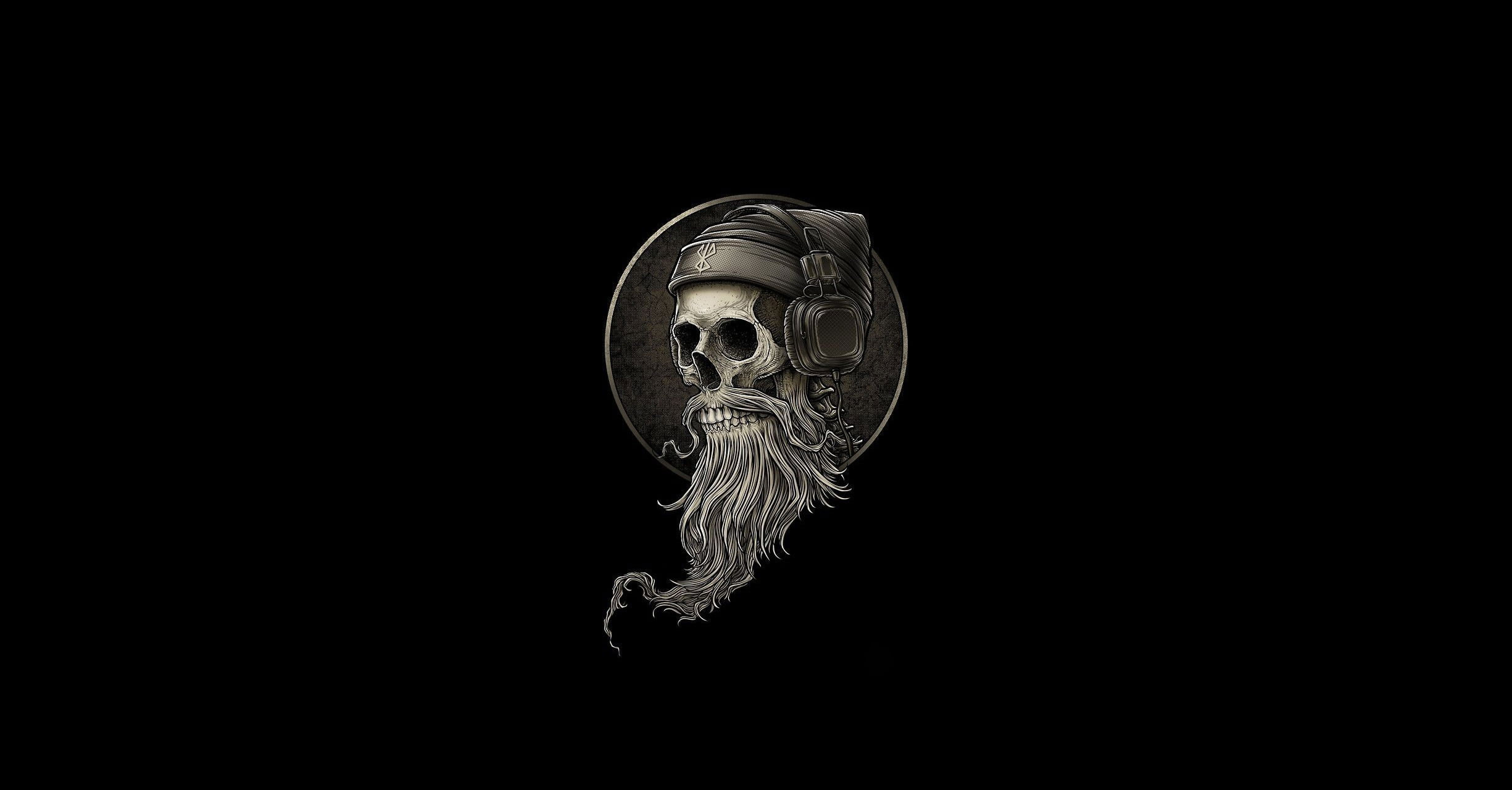 Skull With Headphone Wallpapers