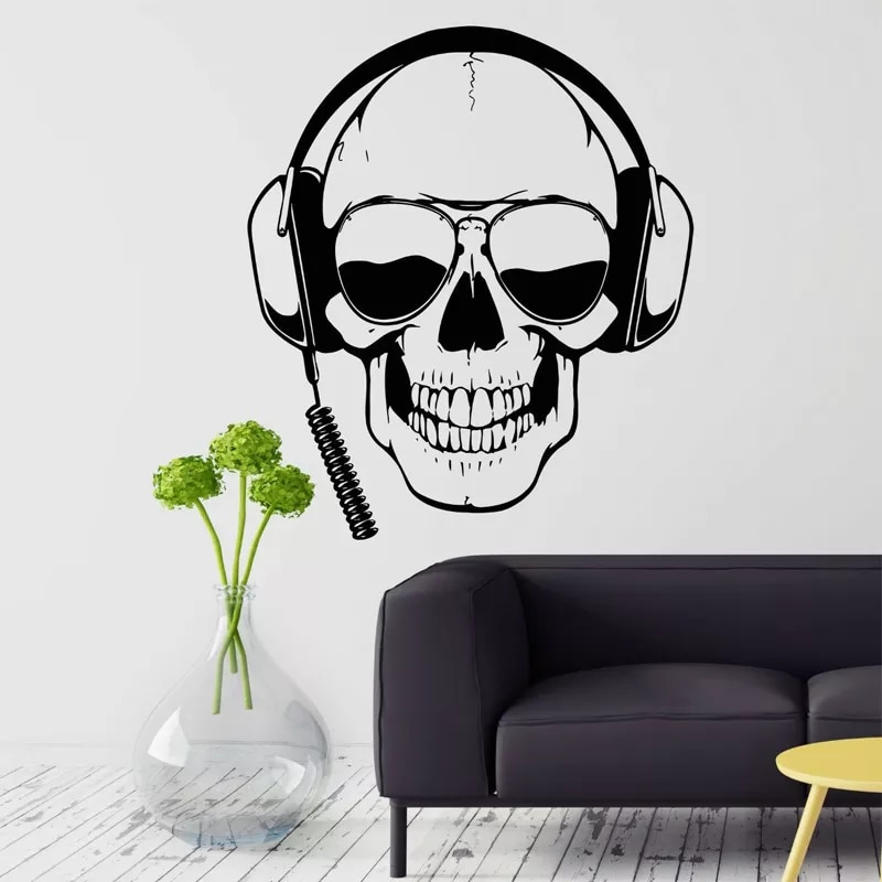 Skull With Headphone Wallpapers