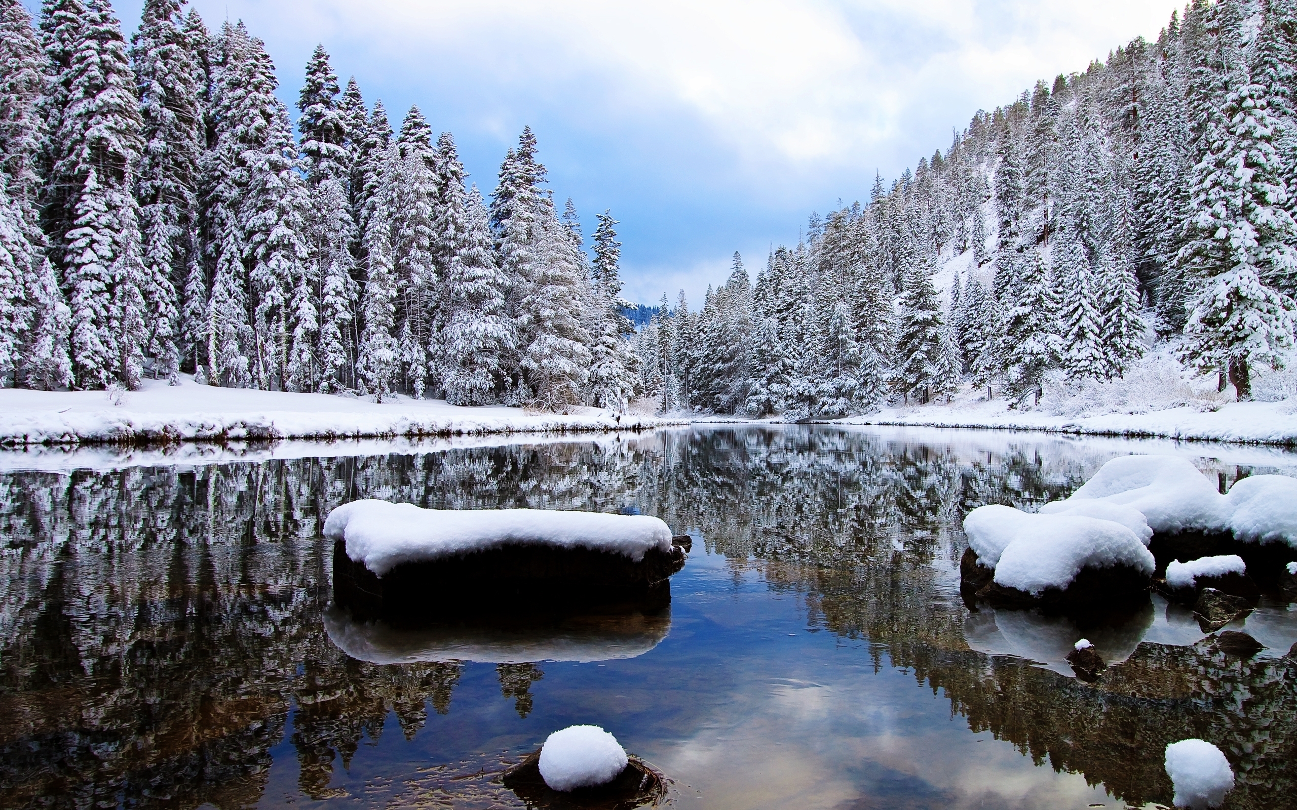 Snowy Lake Wallpapers