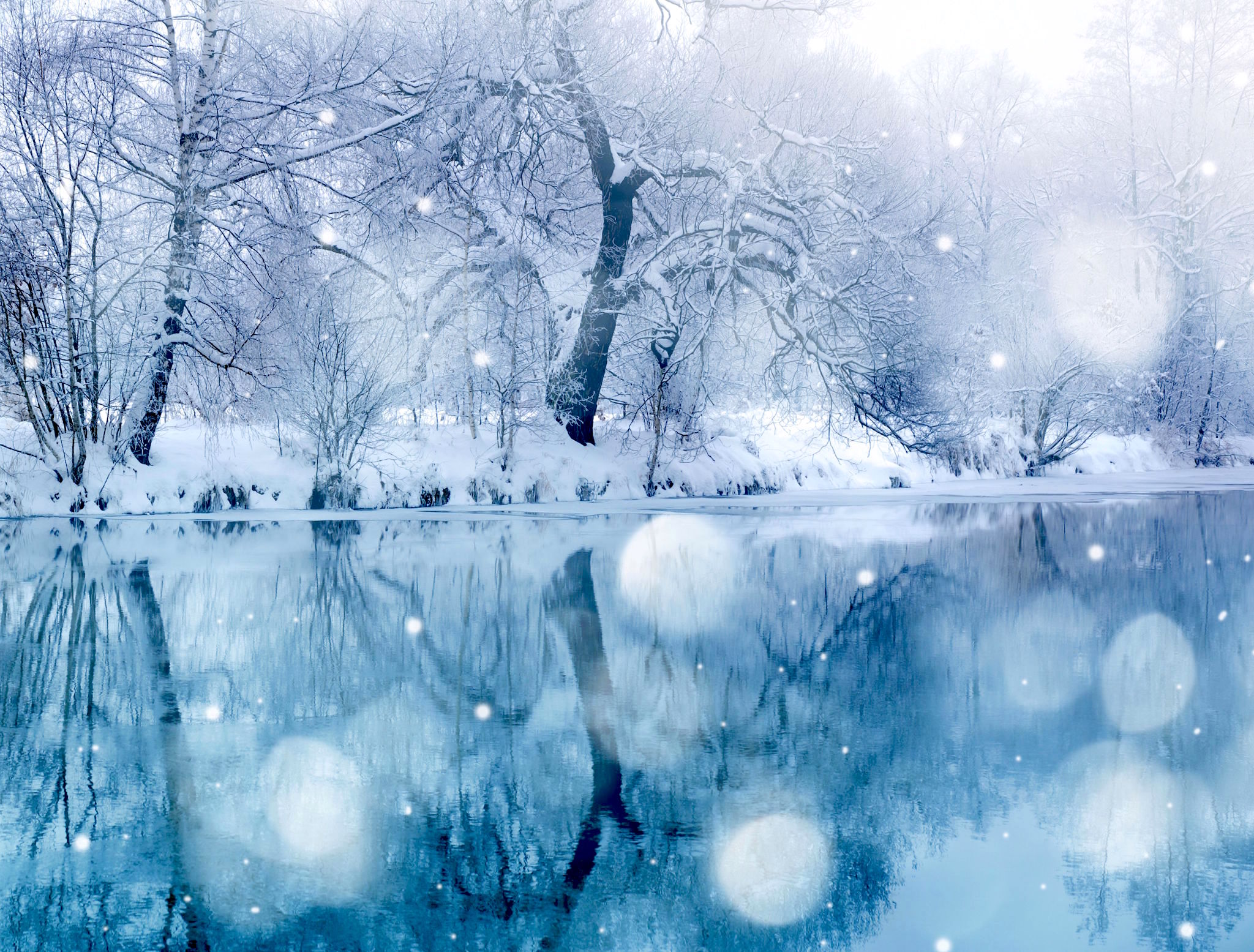 Snowy Lake Wallpapers