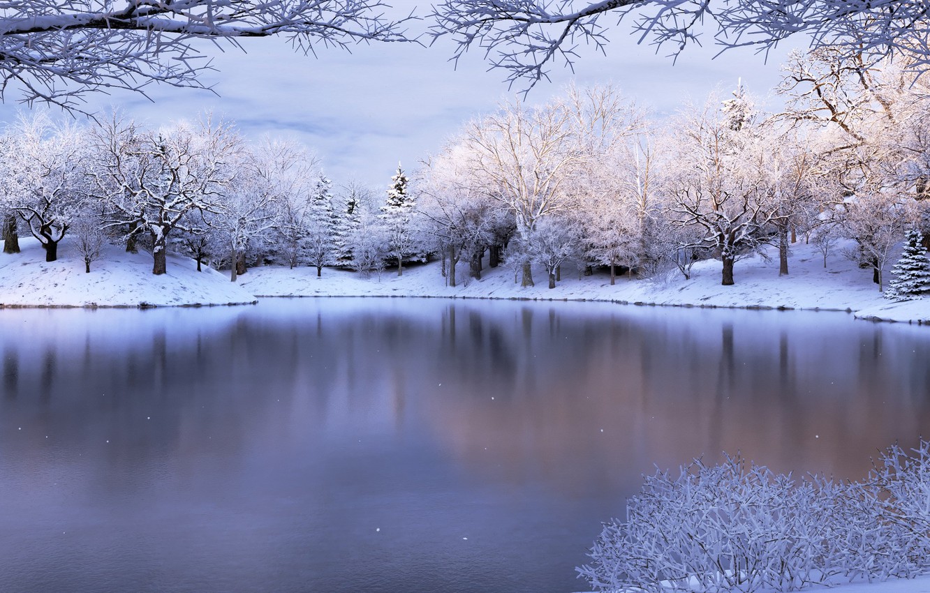 Snowy Lake Wallpapers