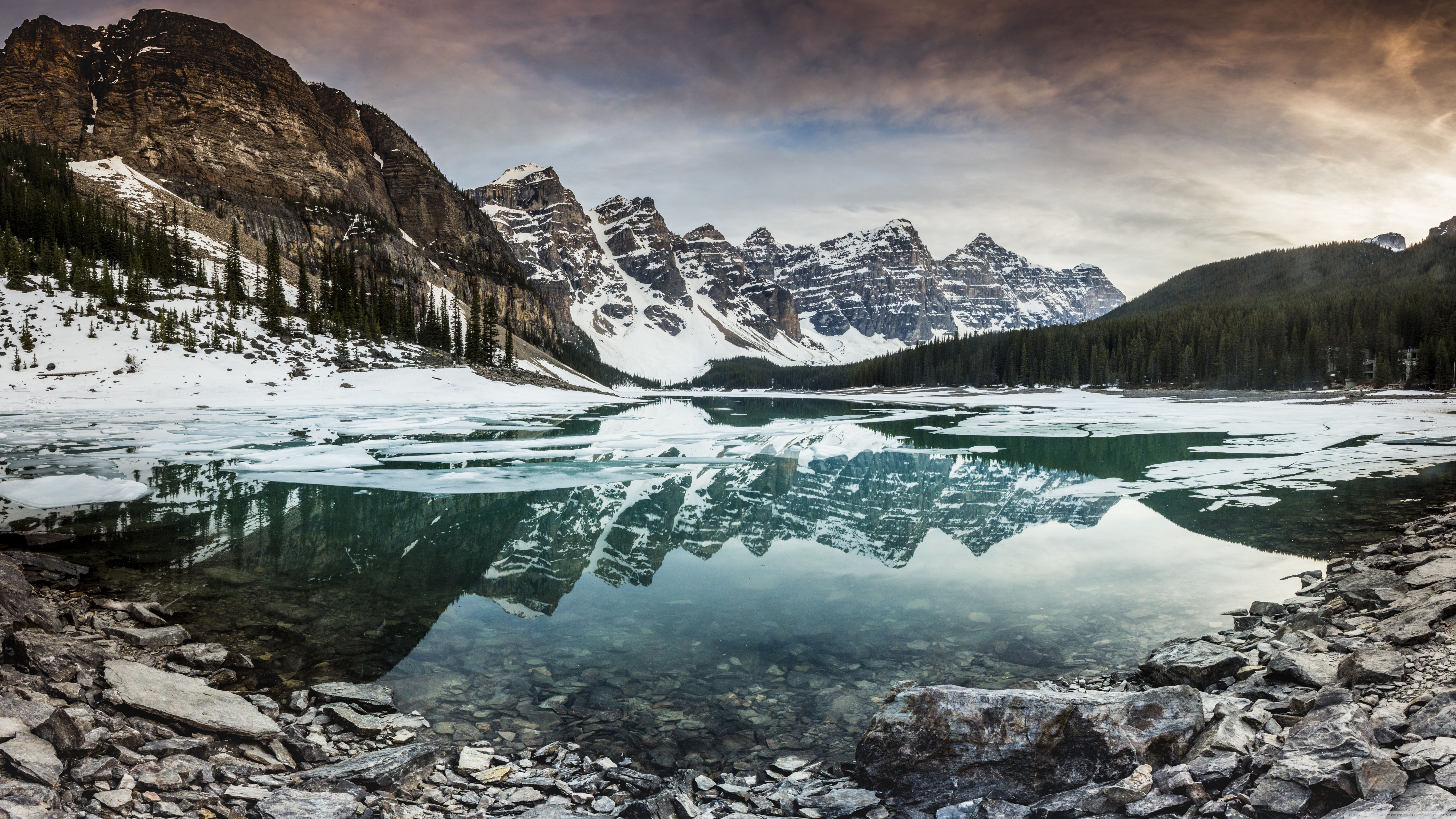 Snowy Lake Wallpapers