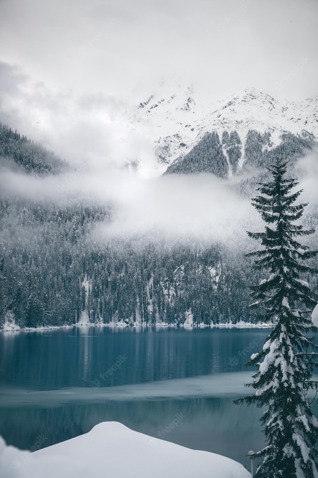 Snowy Lake Wallpapers