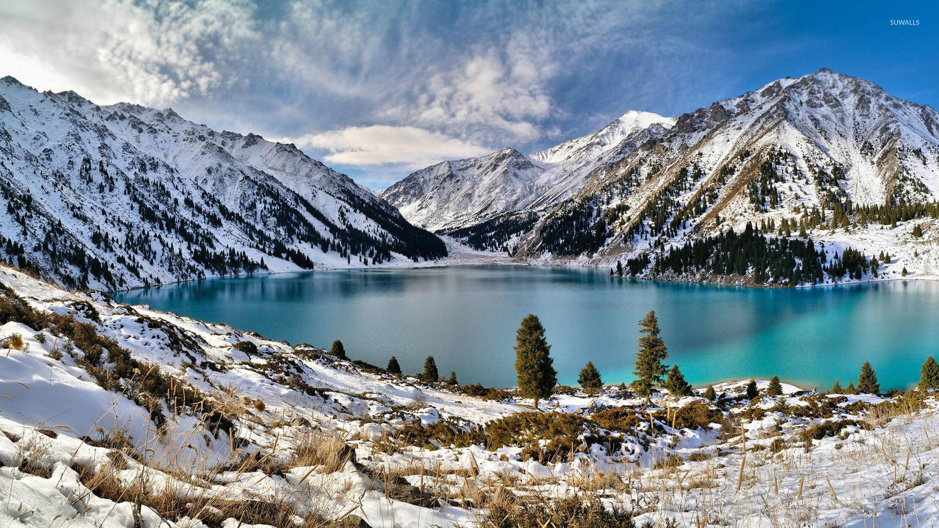 Snowy Mountains Lakes Wallpapers