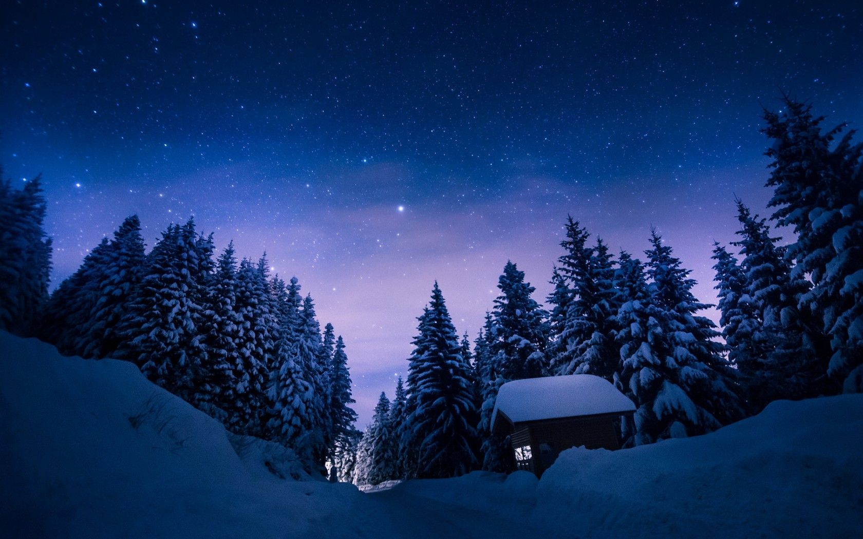 Snowy Night Wallpapers