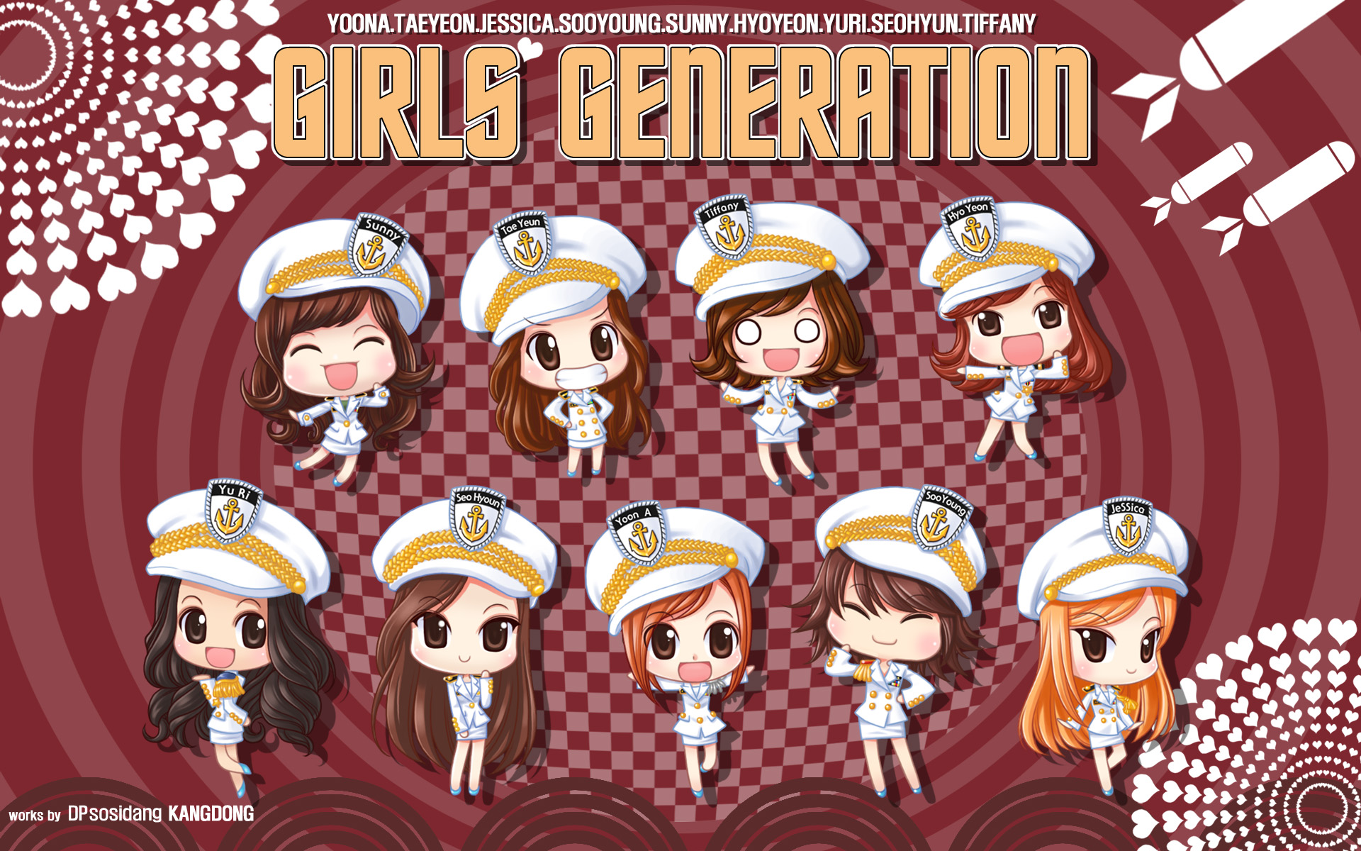 Snsd Chibis Wallpapers