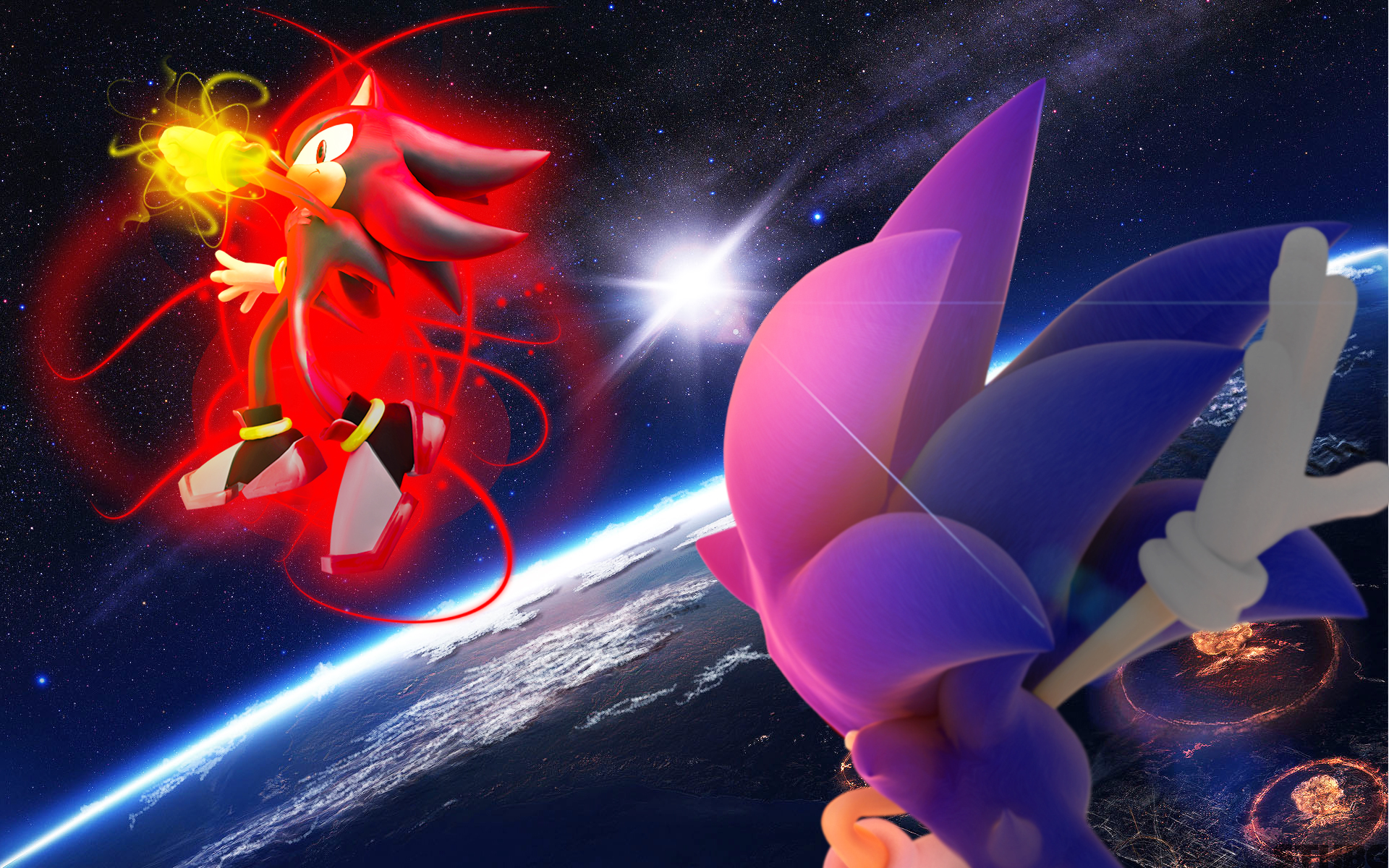 Sonic Vs Shadow Wallpapers