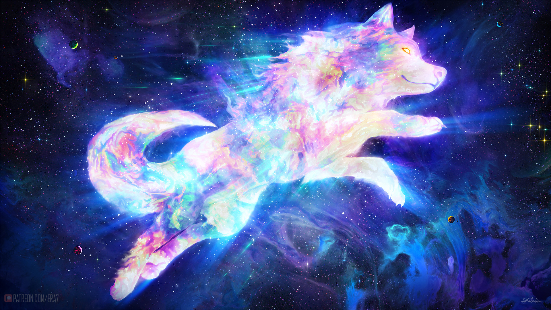 Spirit Galaxy Wolves Wallpapers