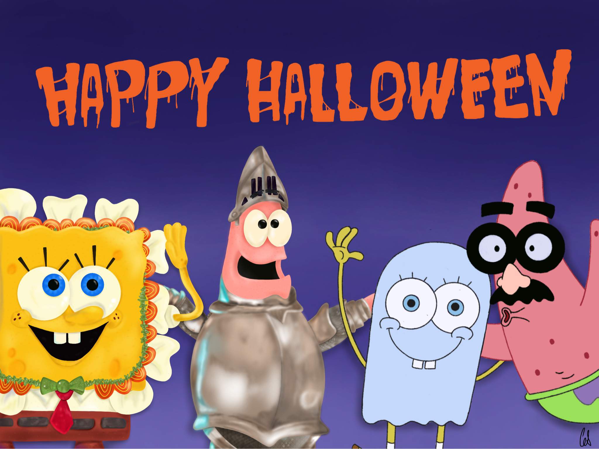 Spongebob Halloween Wallpapers