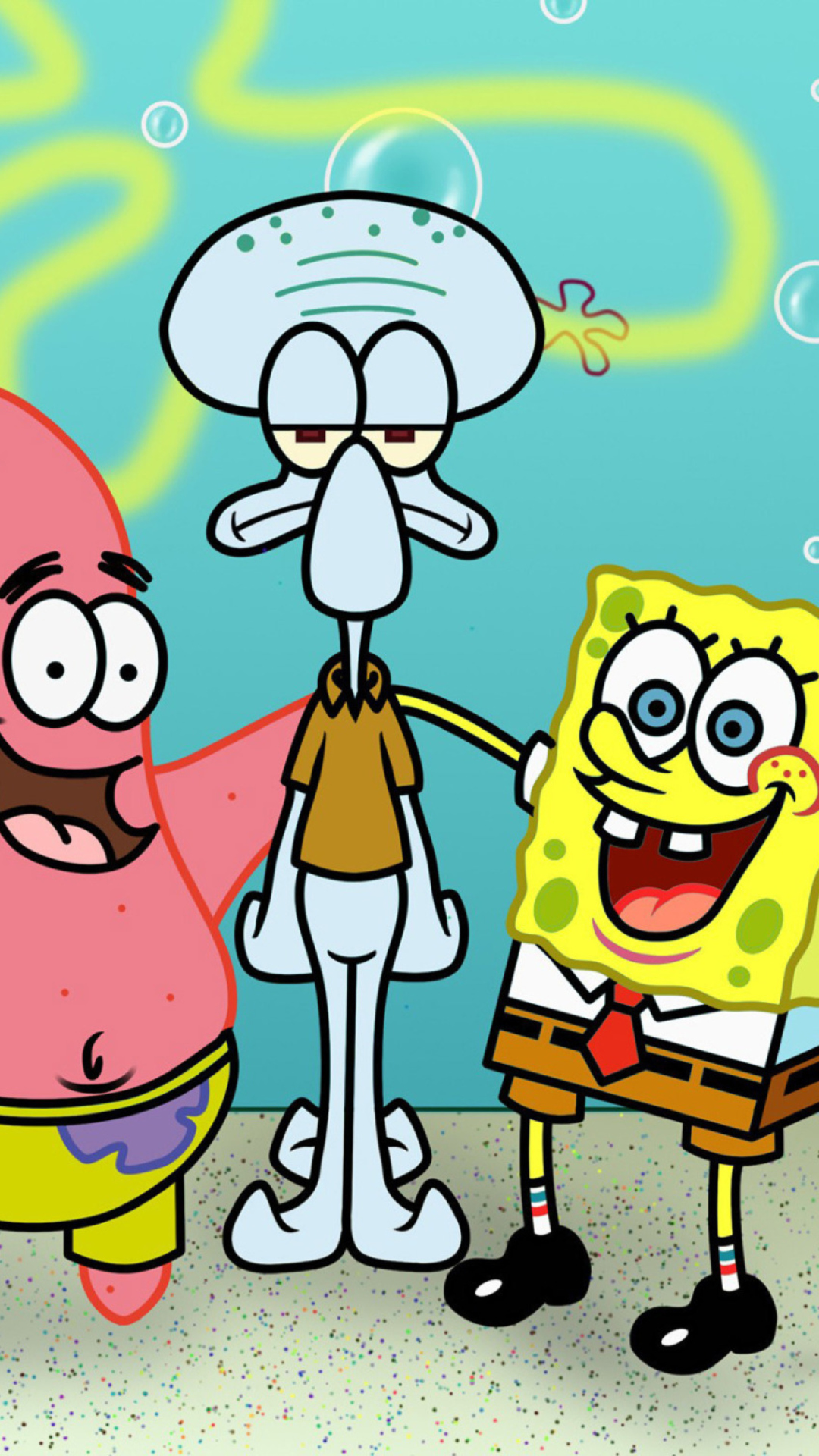 Spongebob Patrick And Squidward Wallpapers