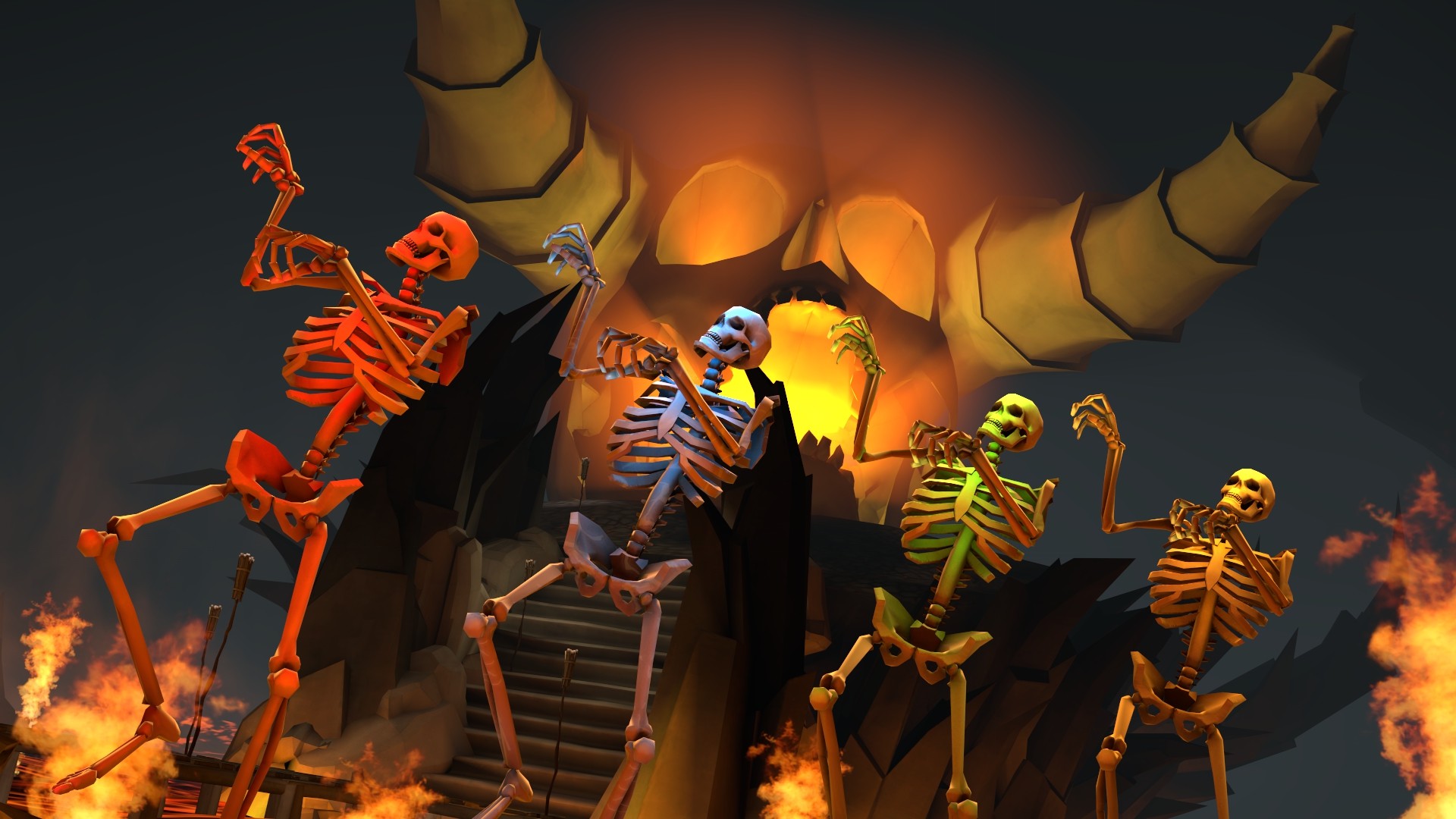 Spooky Scary Skeletons Wallpapers