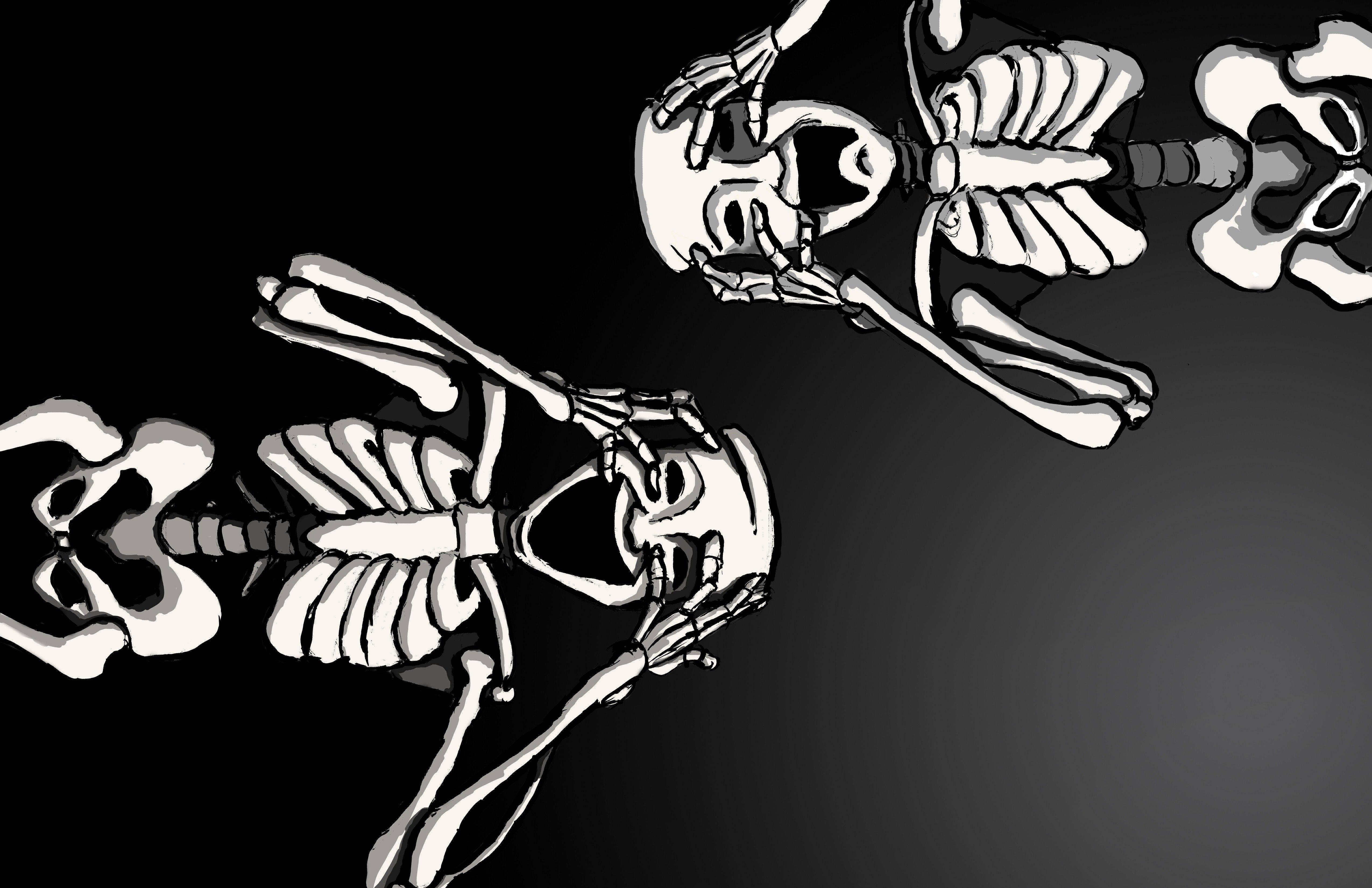 Spooky Scary Skeletons Wallpapers