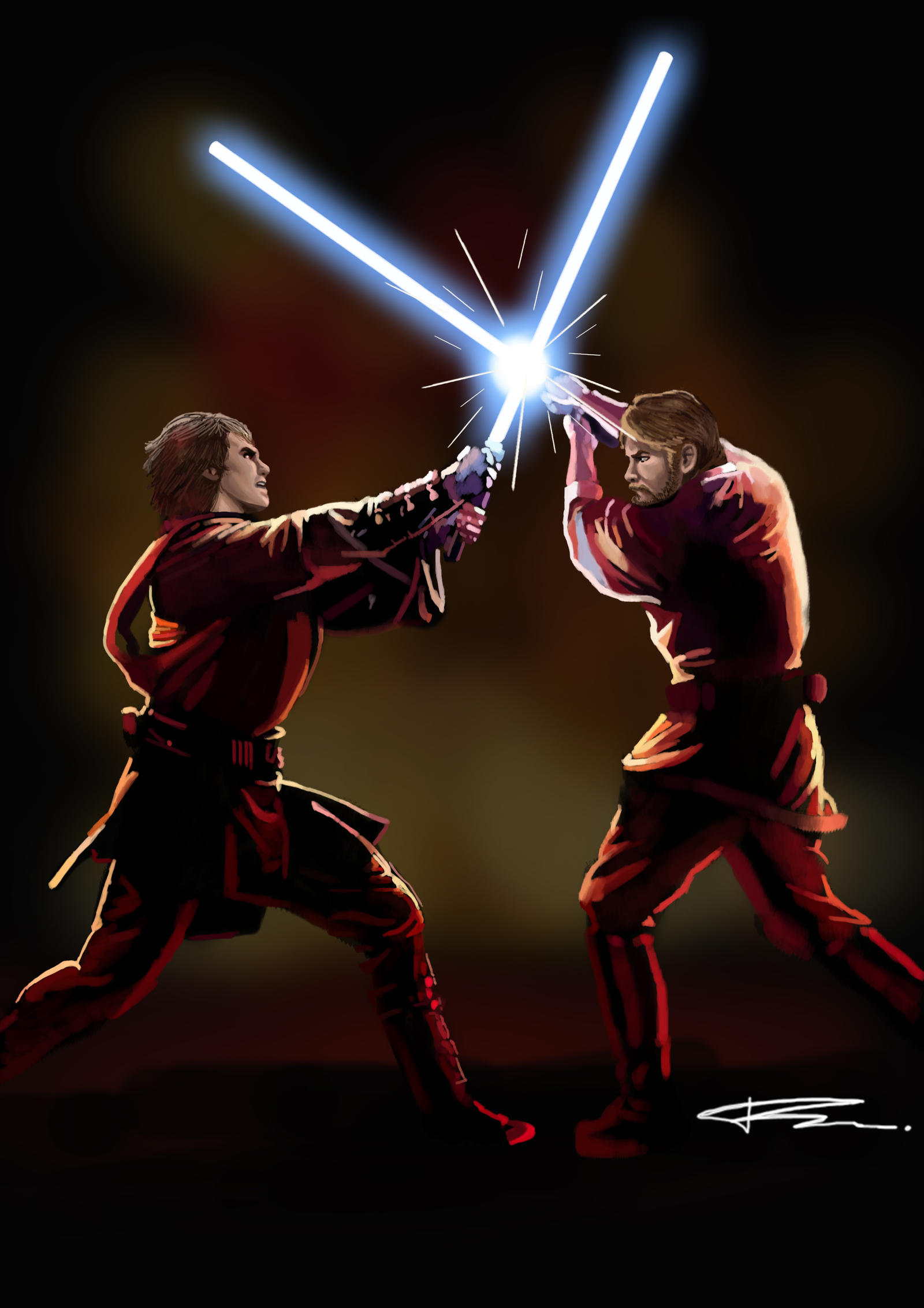 Star Wars Anakin Vs Obi Wan Wallpapers