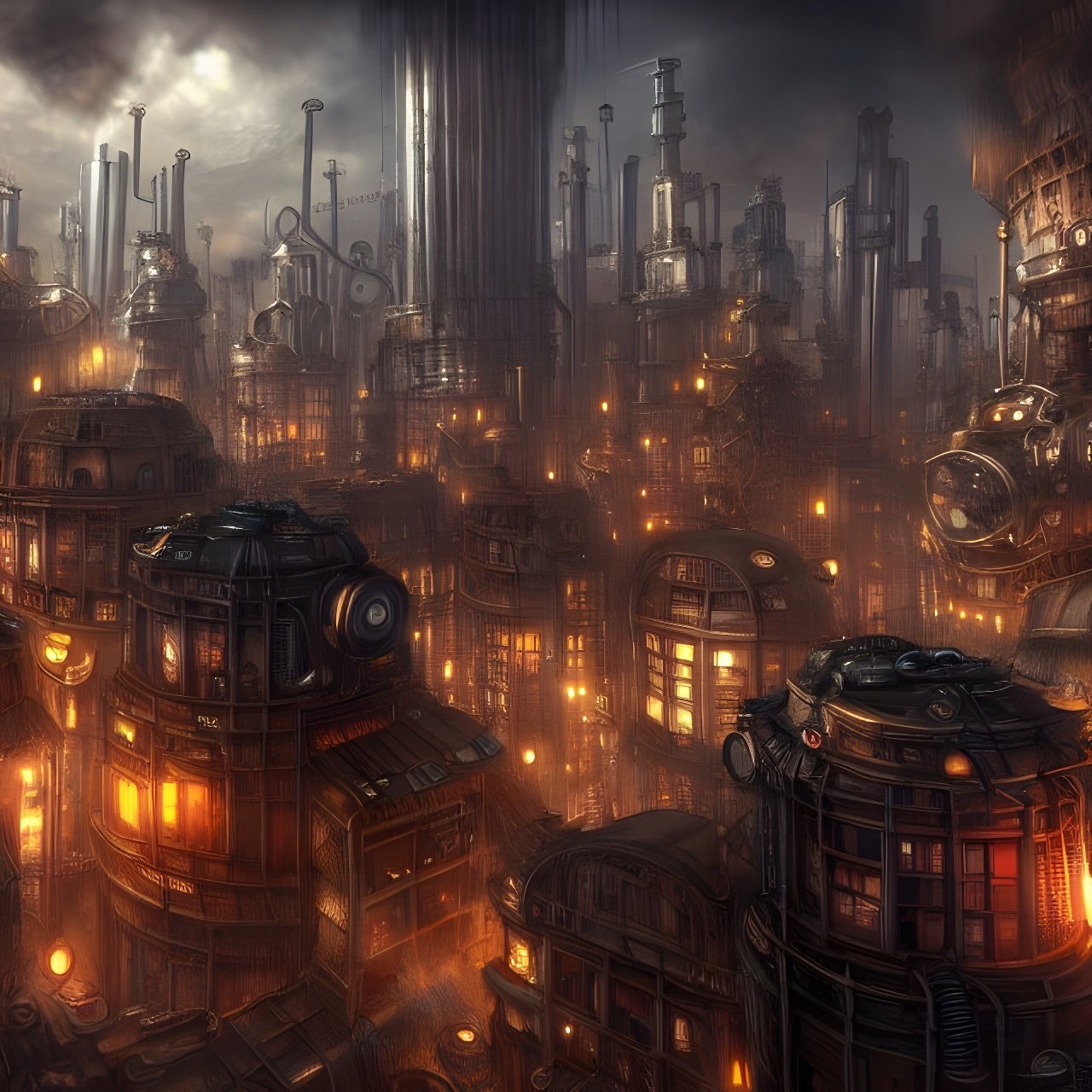 Steampunk City Wallpapers