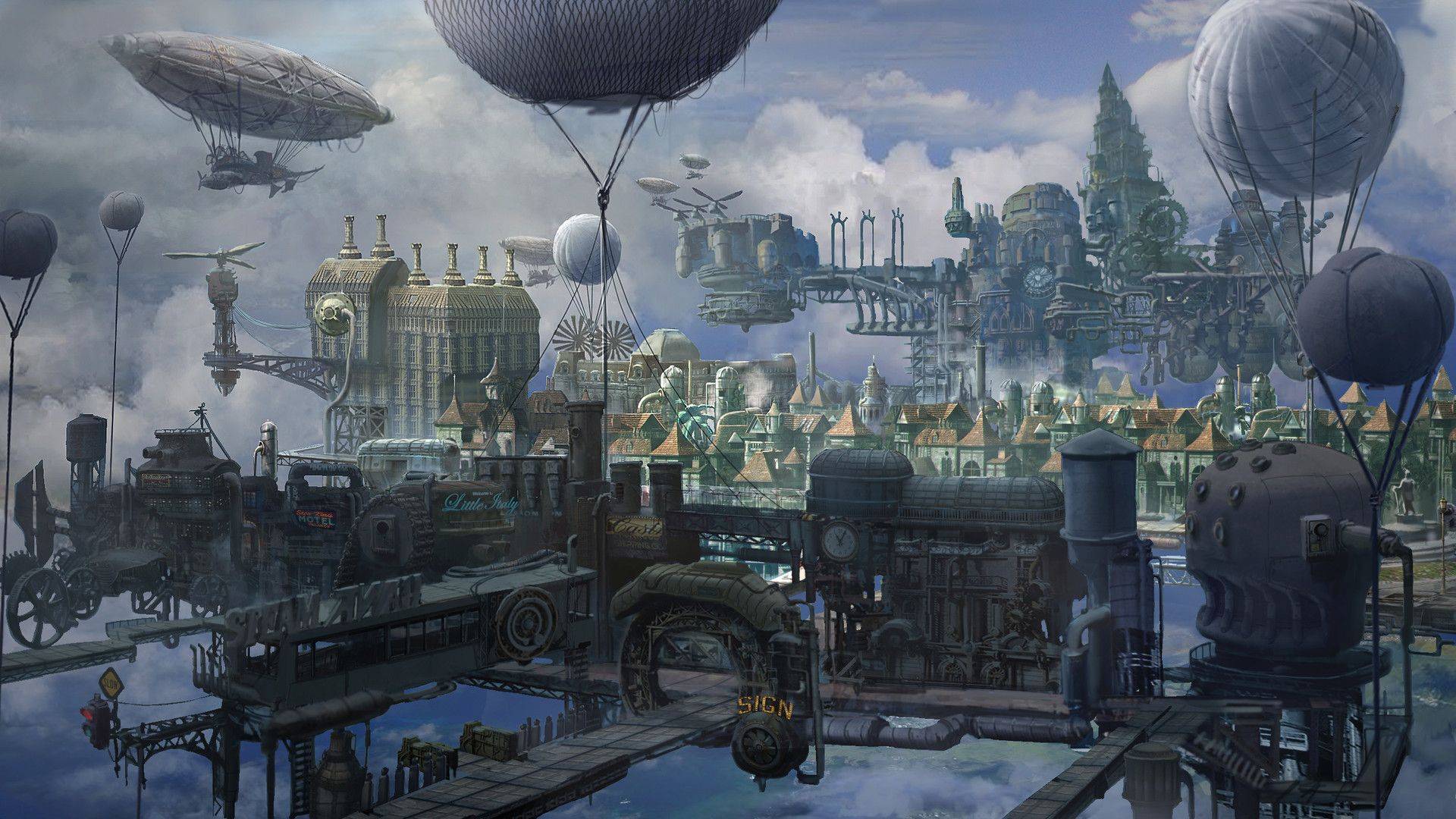 Steampunk City Wallpapers