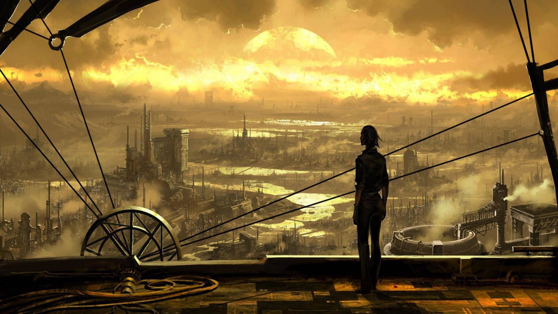 Steampunk City 1920X1080 Wallpapers