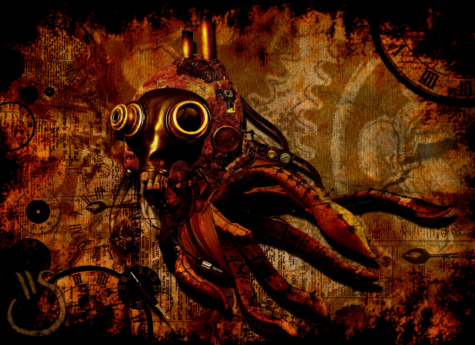 Steampunk Kraken Wallpapers