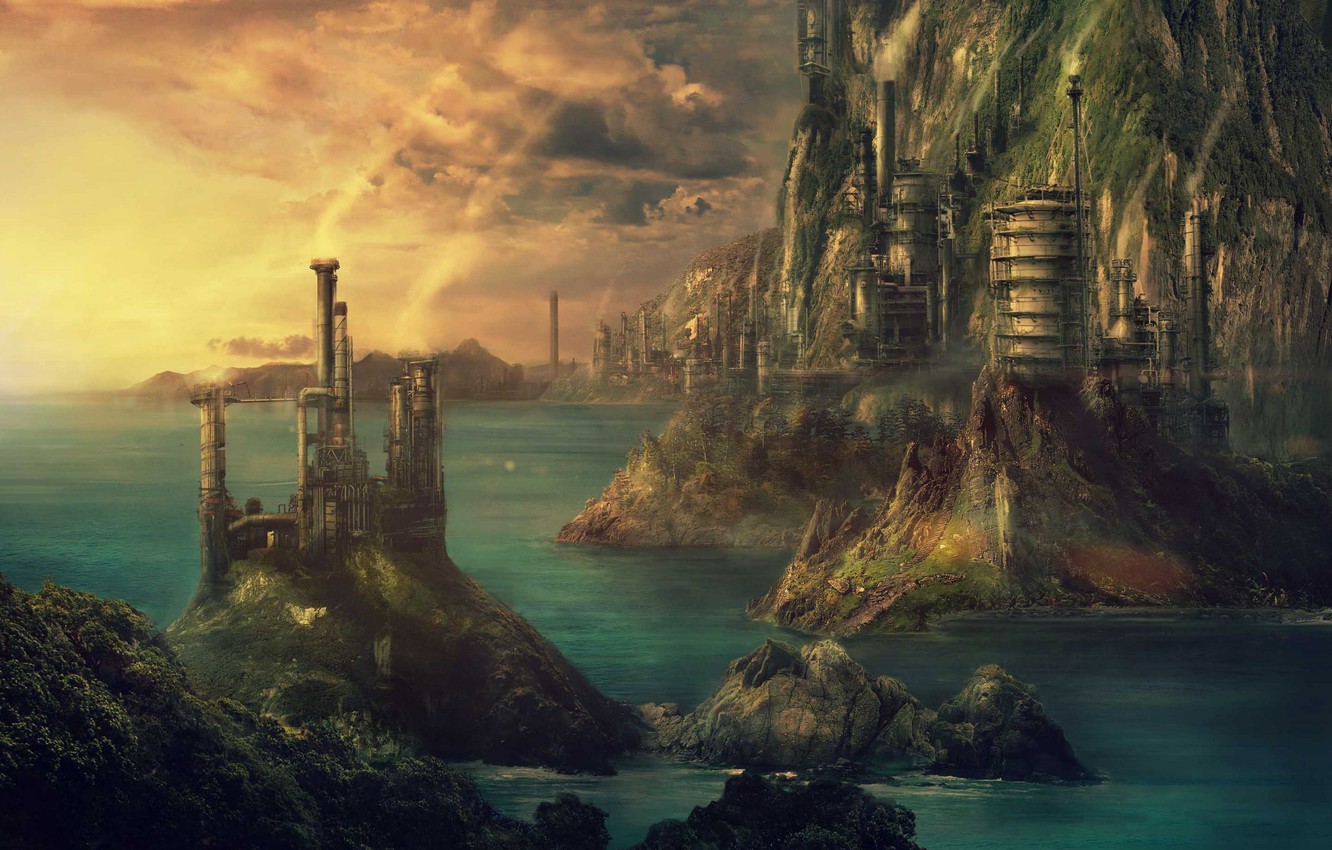 Steampunk Landscape Wallpapers