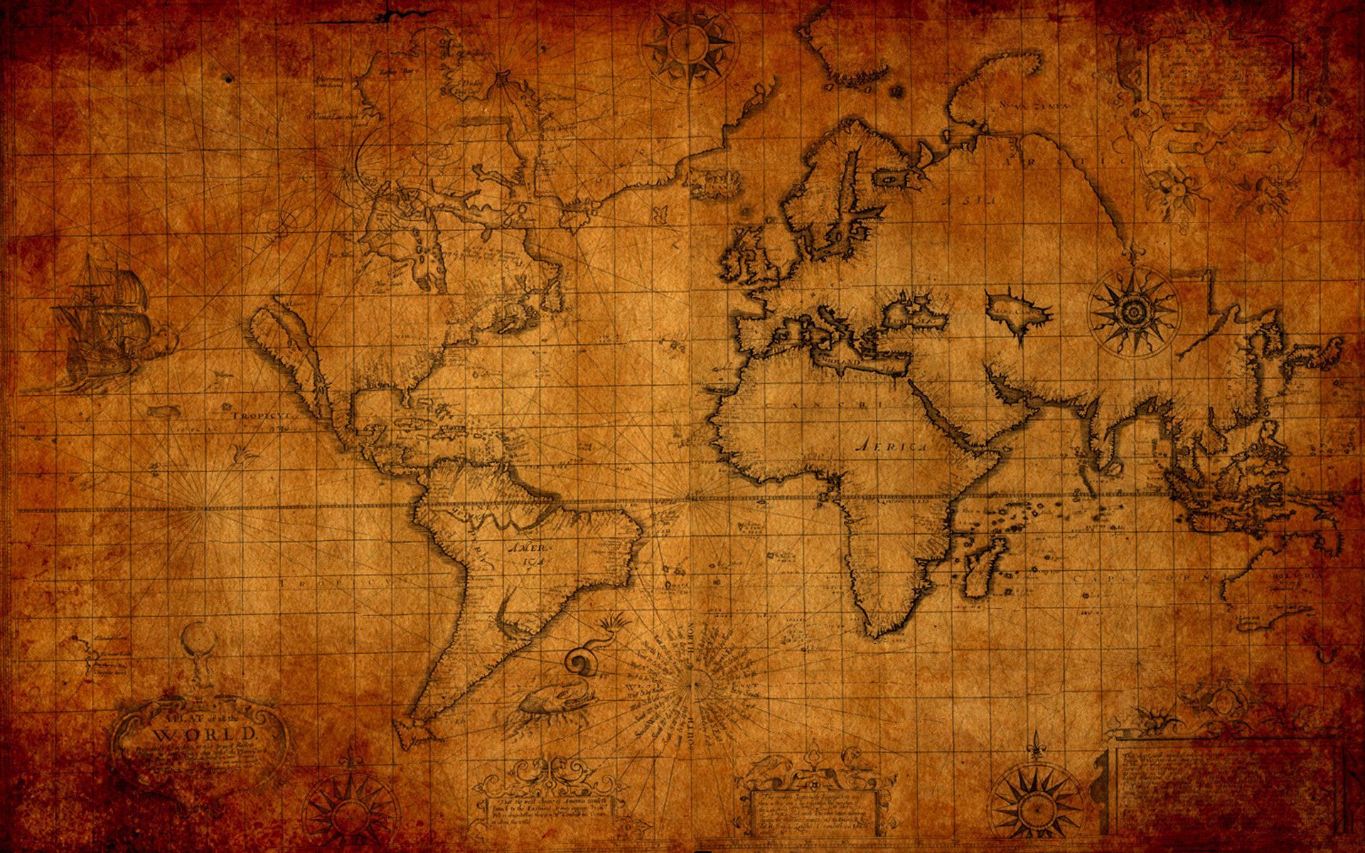 Steampunk Map Wallpapers