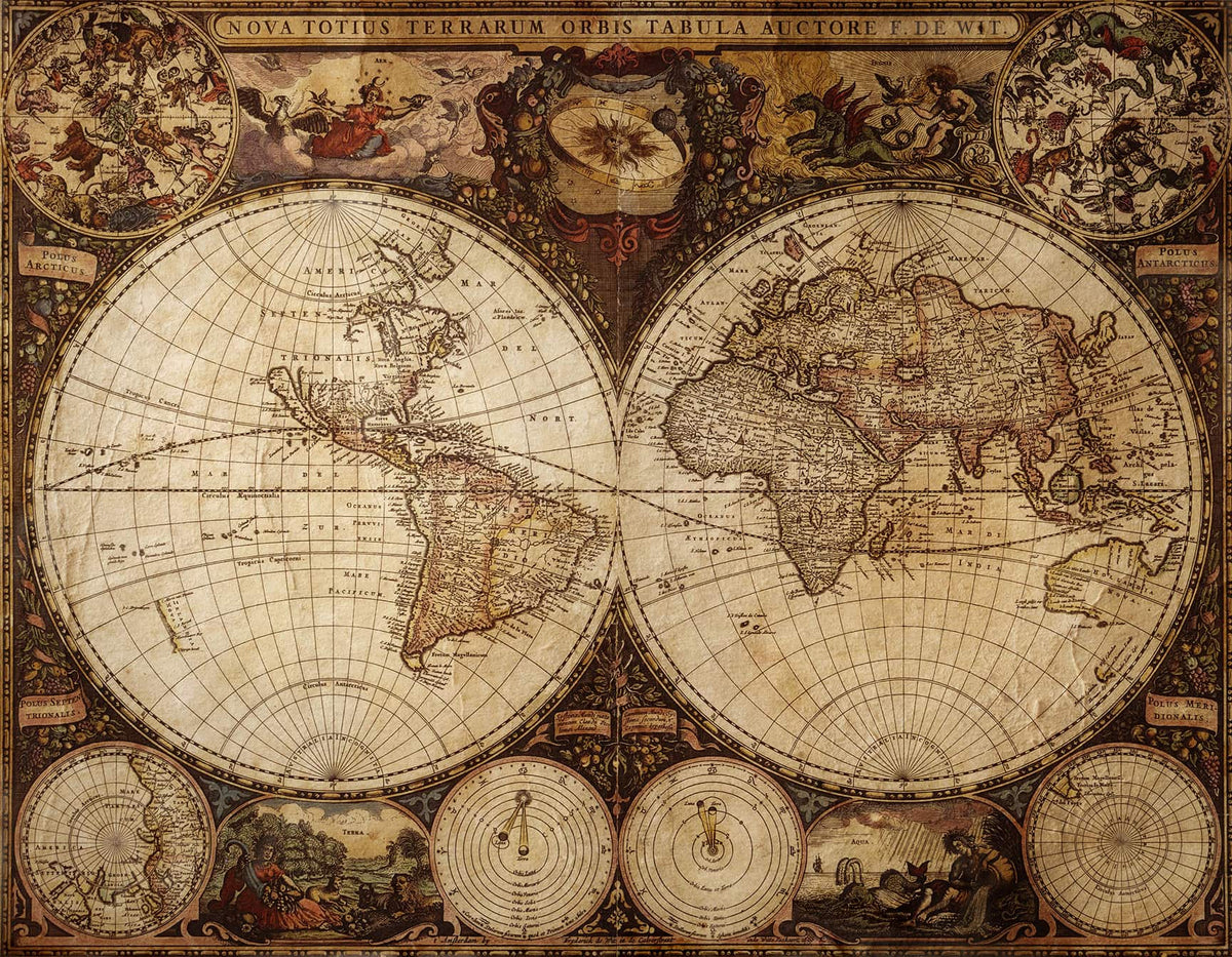 Steampunk Map Wallpapers