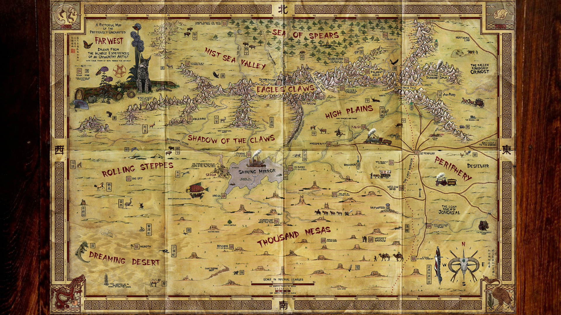 Steampunk Map Wallpapers