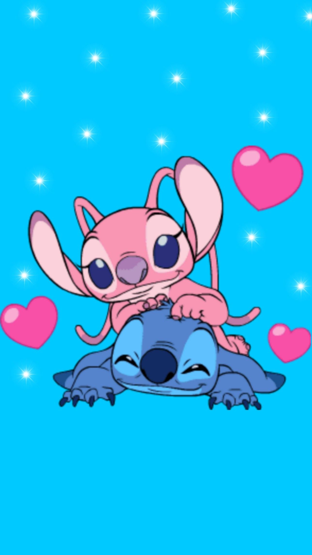 Stitch And Angel Couple Wallpapers