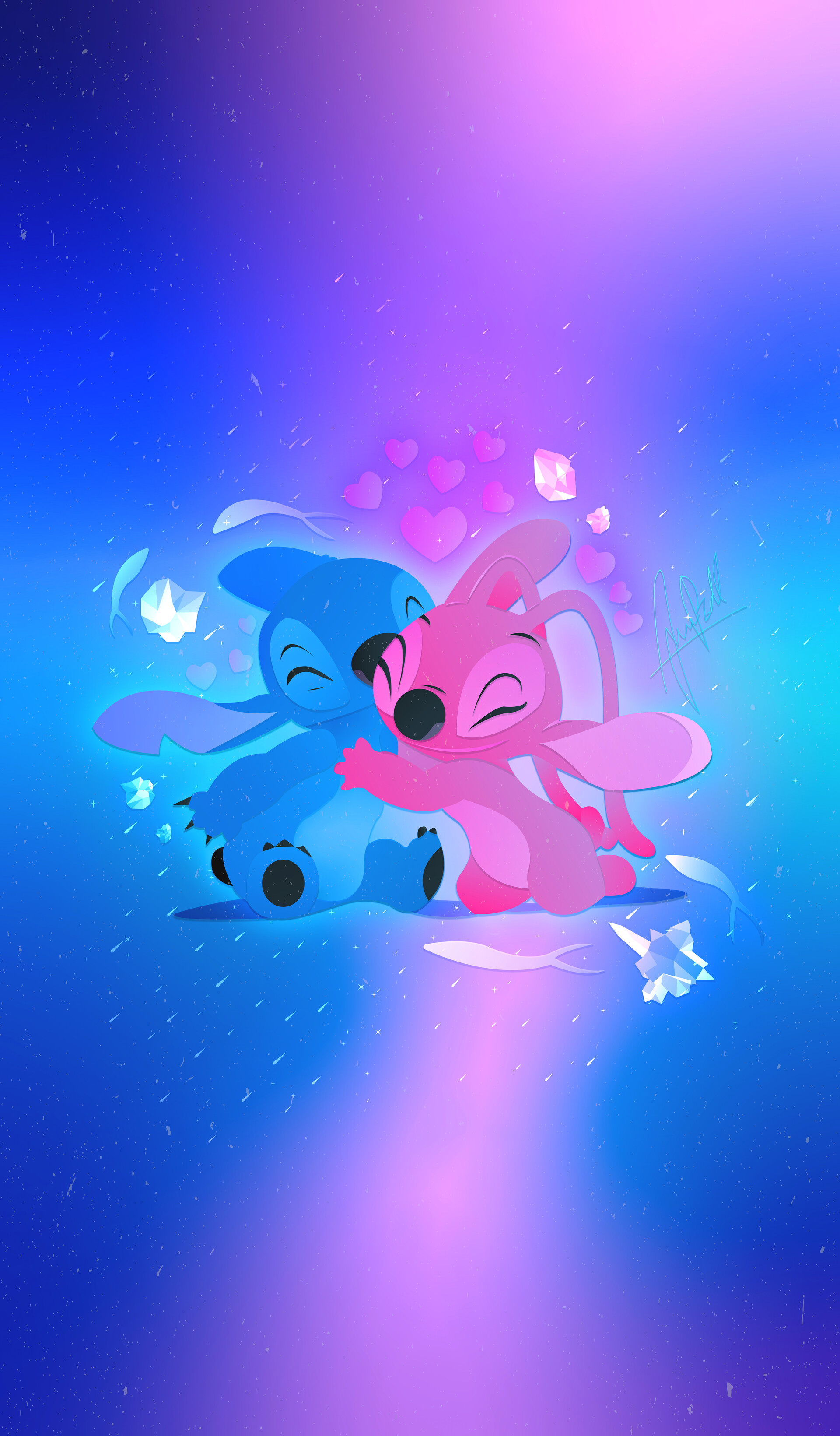 Stitch And Angel Wallpapers