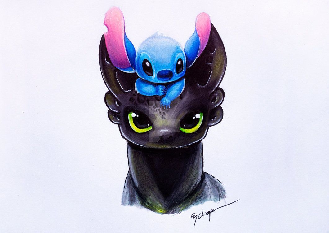 Stitch And Toothless Wallpapers