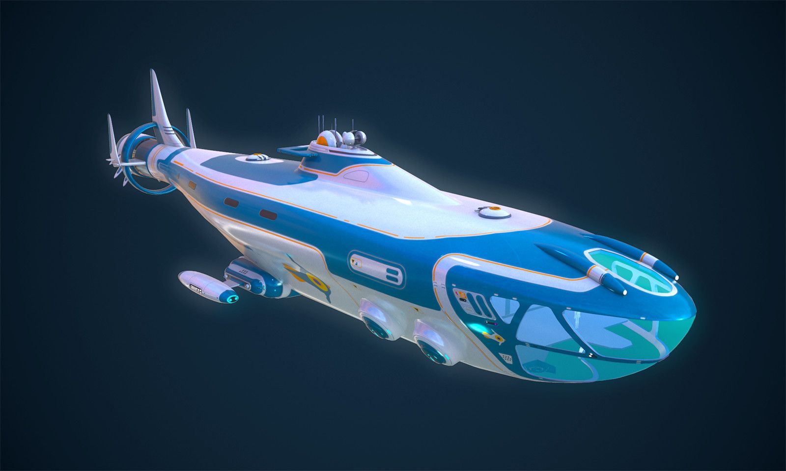 Subnautica Submarine Concept Art Wallpapers