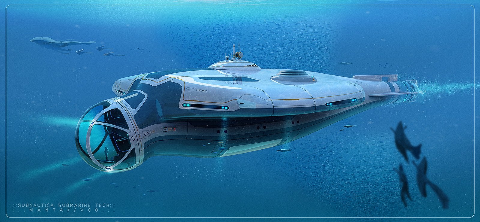 Subnautica Submarine Concept Art Wallpapers