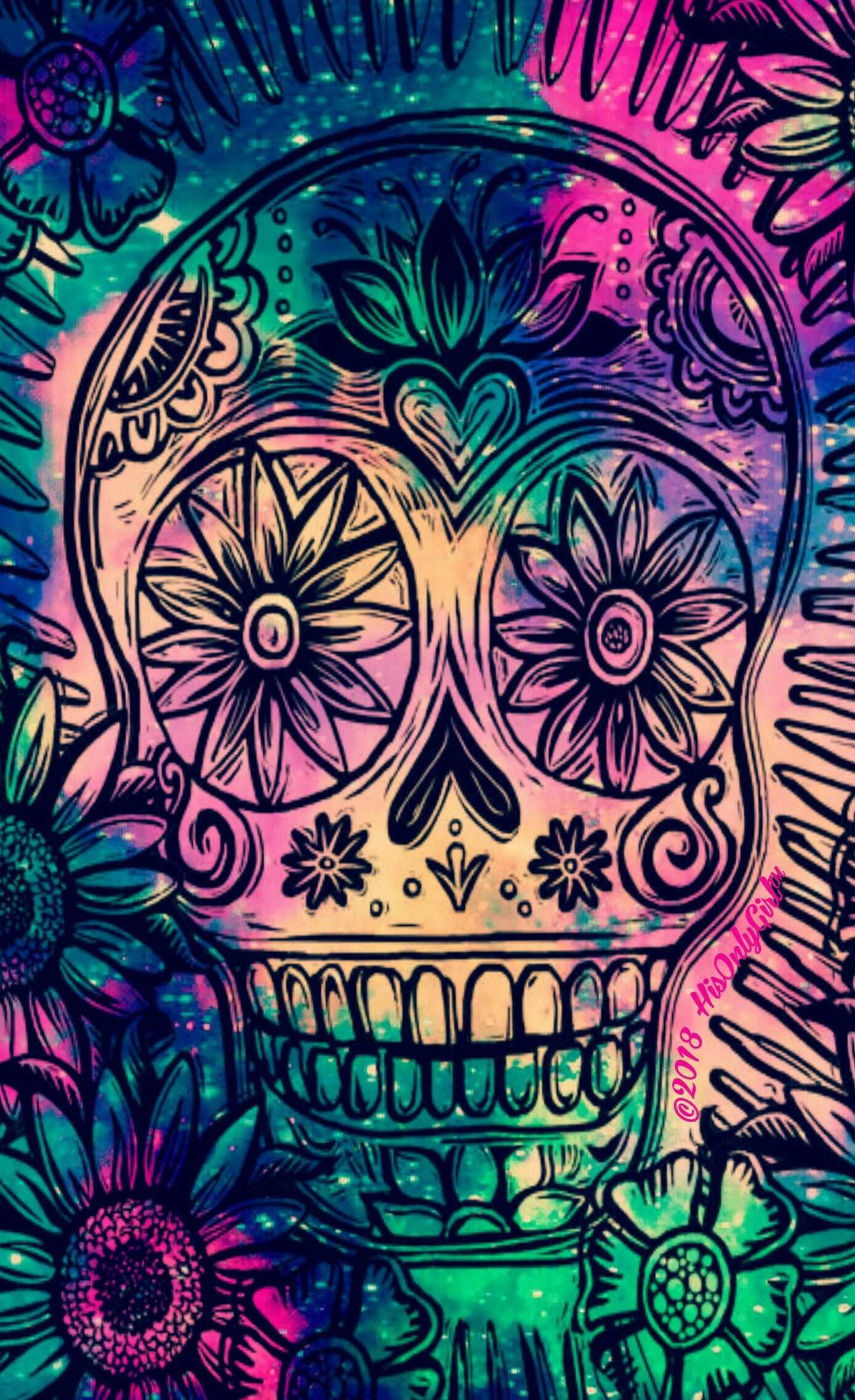 Sugar Skull Iphone Wallpapers