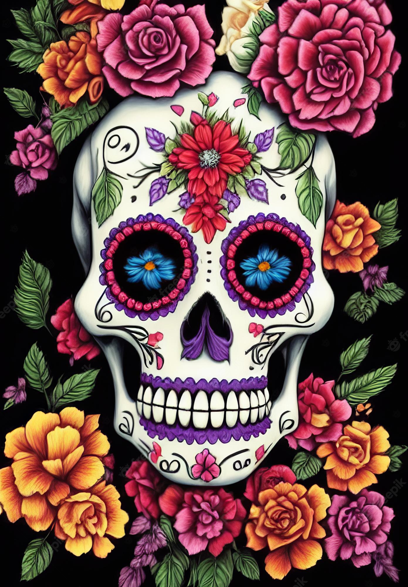 Sugar Skull Iphone Wallpapers