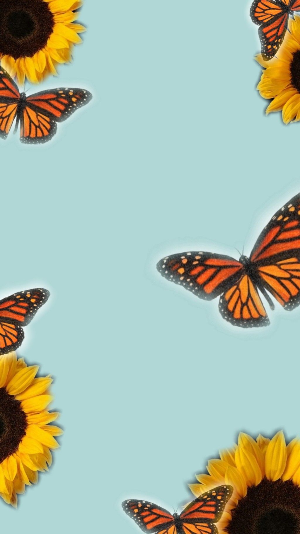 Sunflower And Butterfly Wallpapers