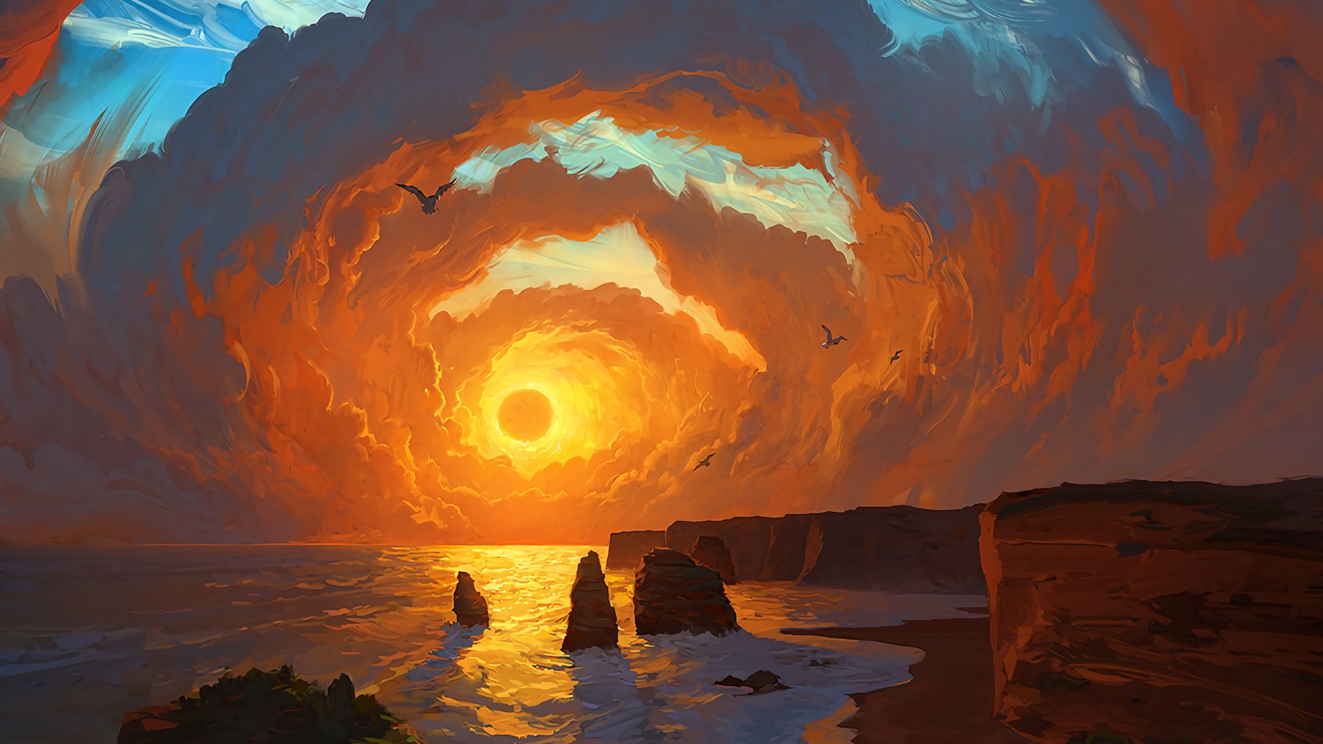 Sunset Art Wallpapers