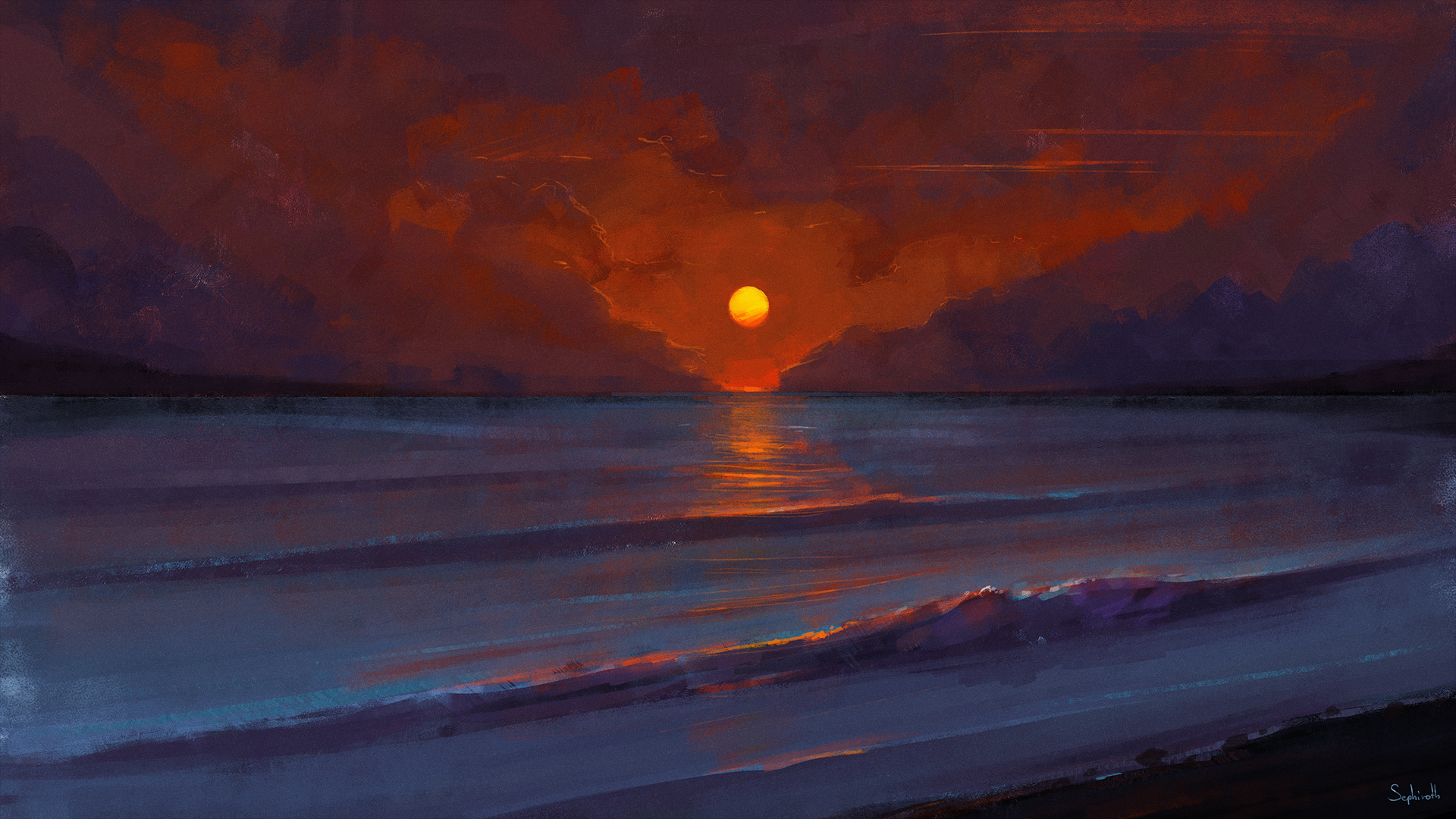 Sunset Art Wallpapers