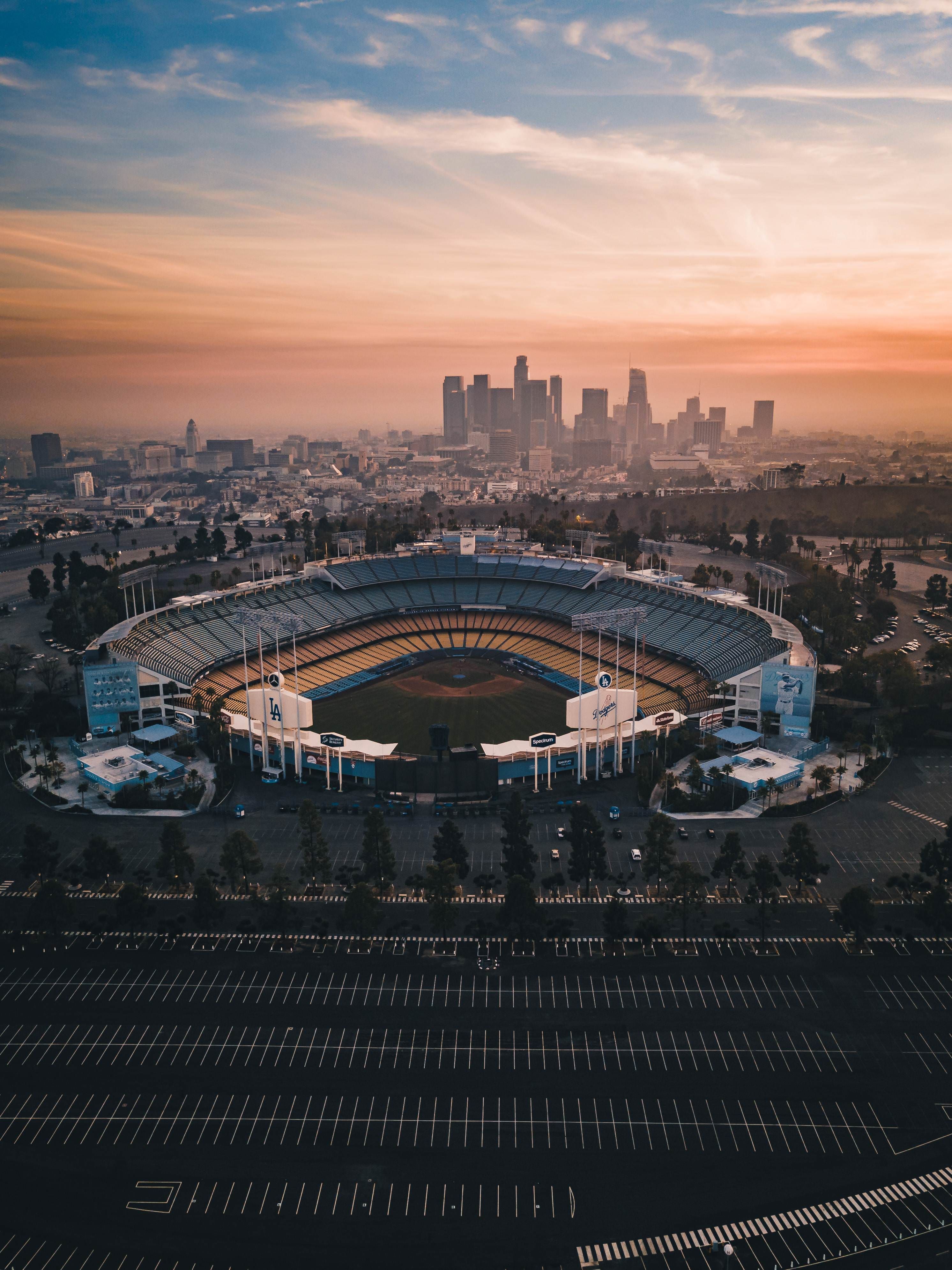 Sunset Dodger Stadium Wallpapers