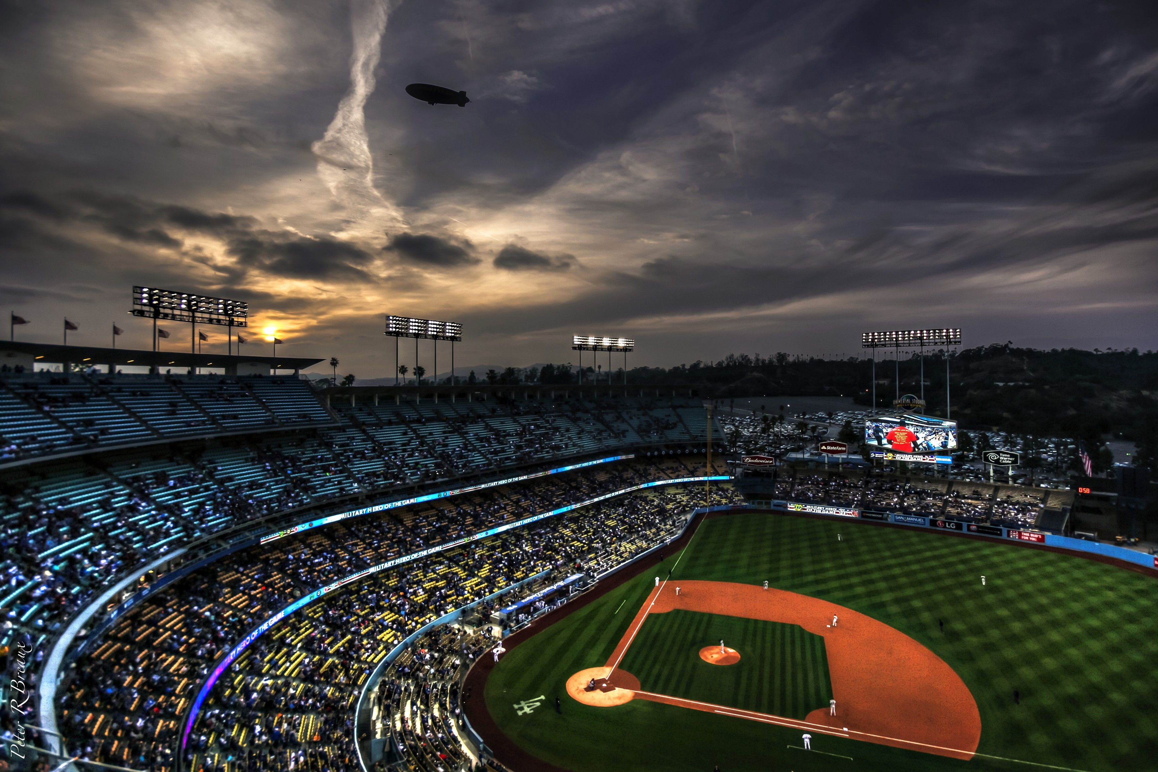 Sunset Dodger Stadium Wallpapers