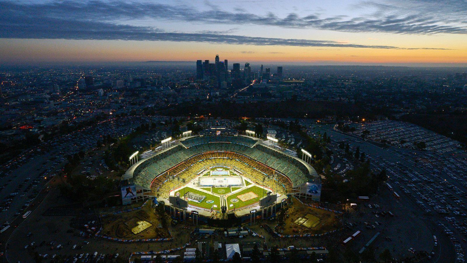 Sunset Dodger Stadium Wallpapers