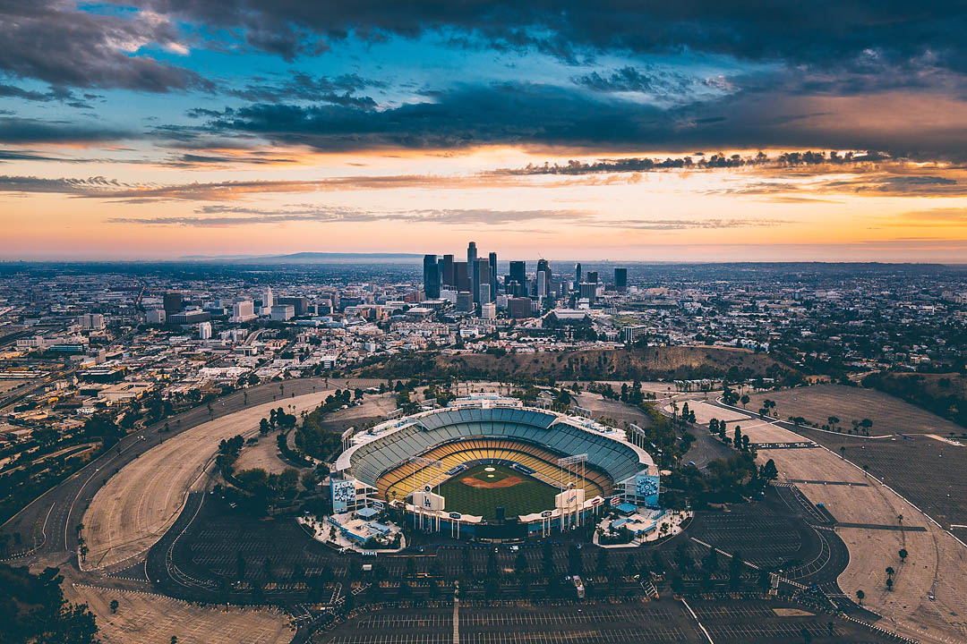 Sunset Dodger Stadium Wallpapers