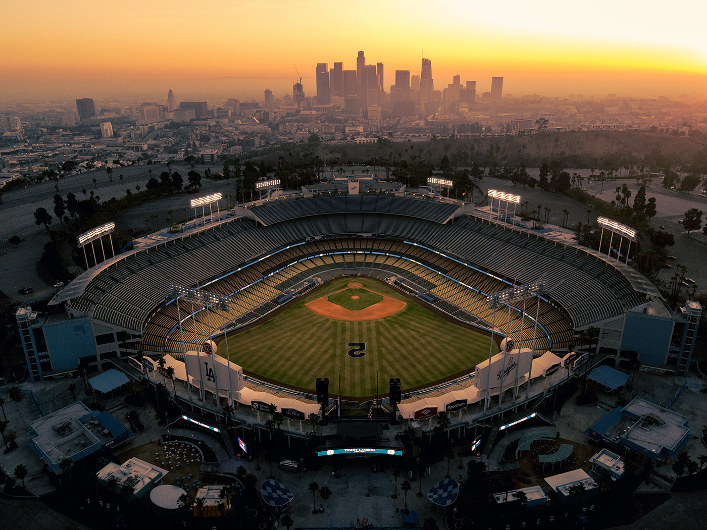 Sunset Dodger Stadium Wallpapers