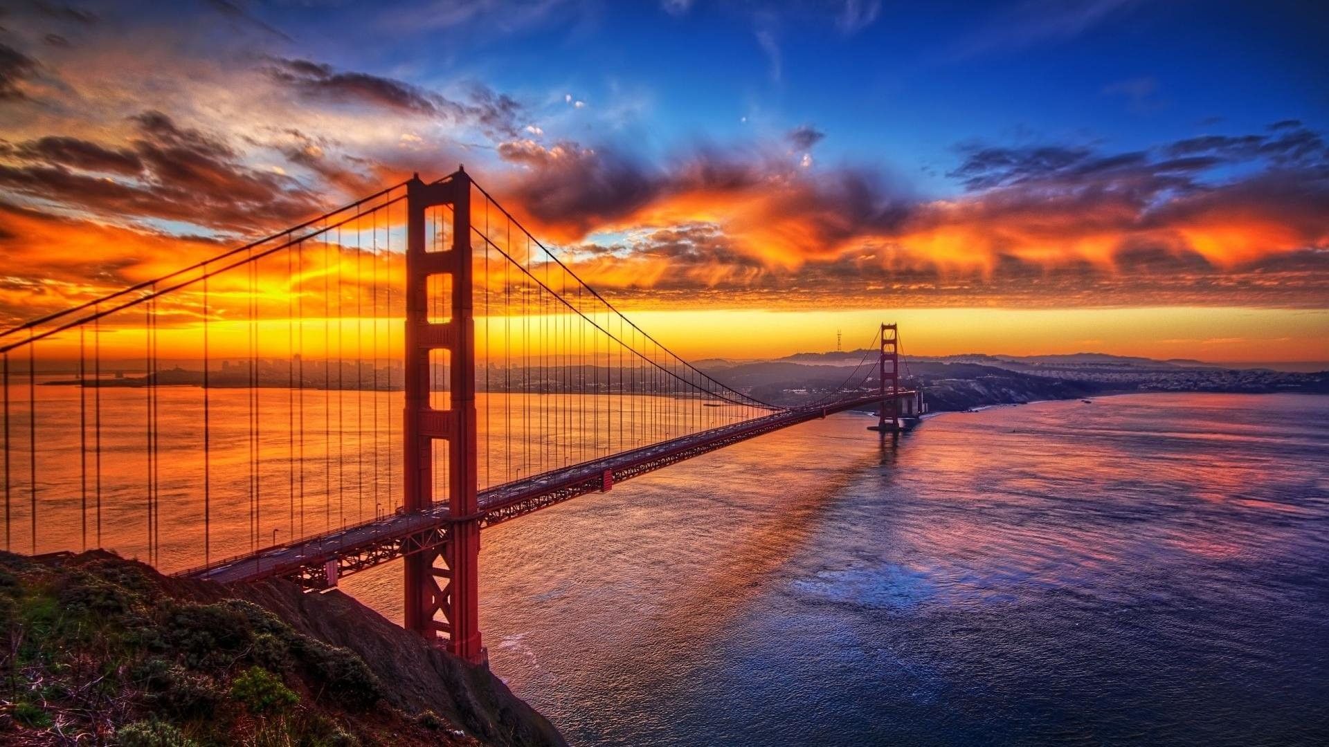 Sunset Golden Gate Bridge Wallpapers