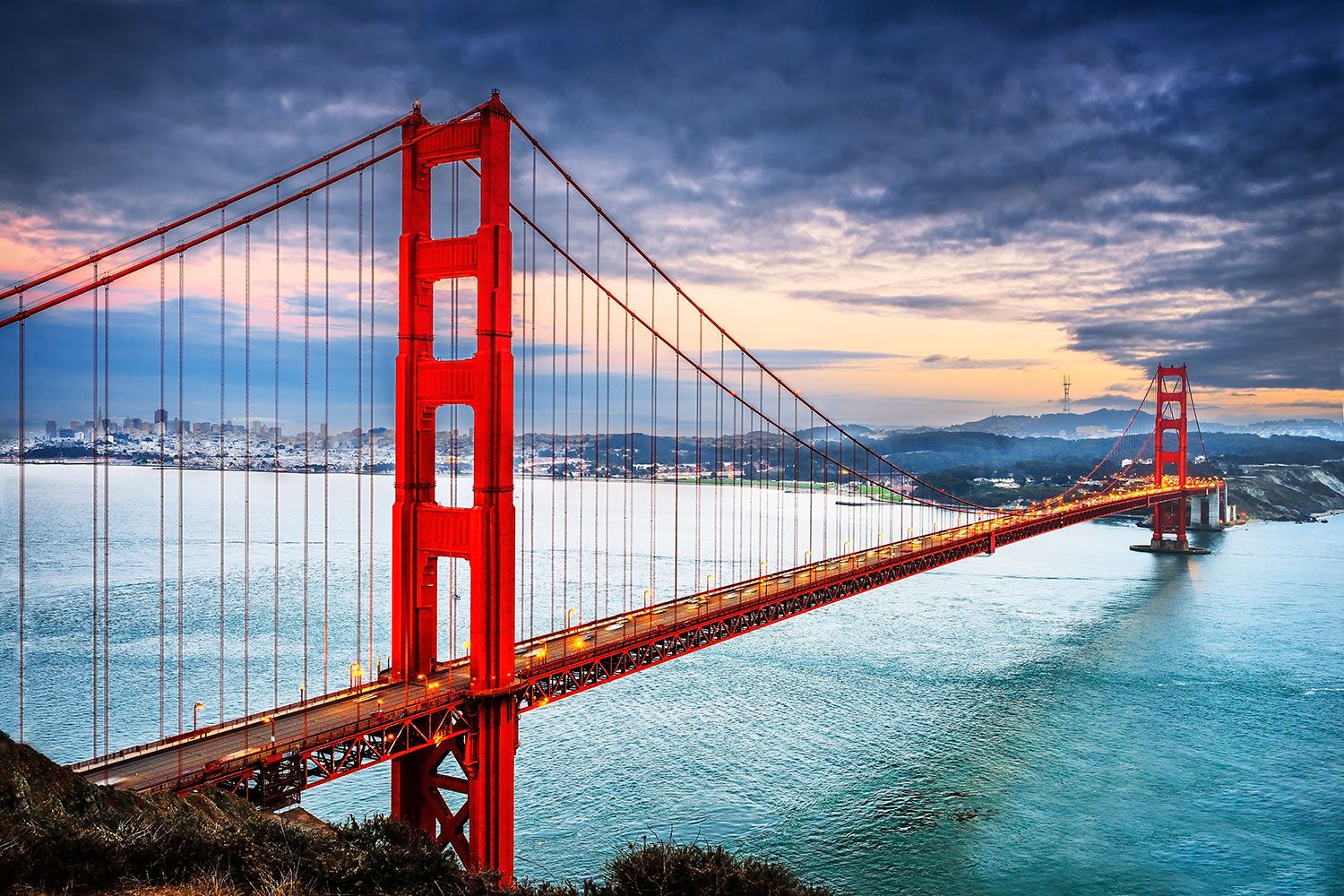 Sunset Golden Gate Bridge Wallpapers