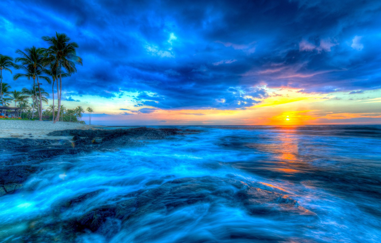 Sunset Ocean Hawaii Wallpapers